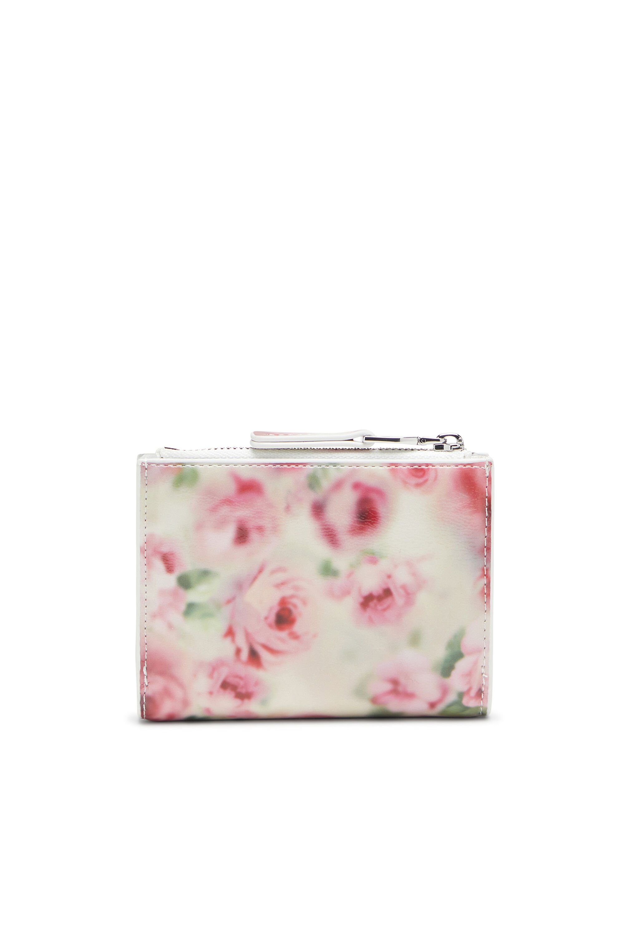 Diesel - PLAY BI-FOLD ZIP II, Cartera pequeña de poliuretano brillante estampado Mujer in Multicolor - 2