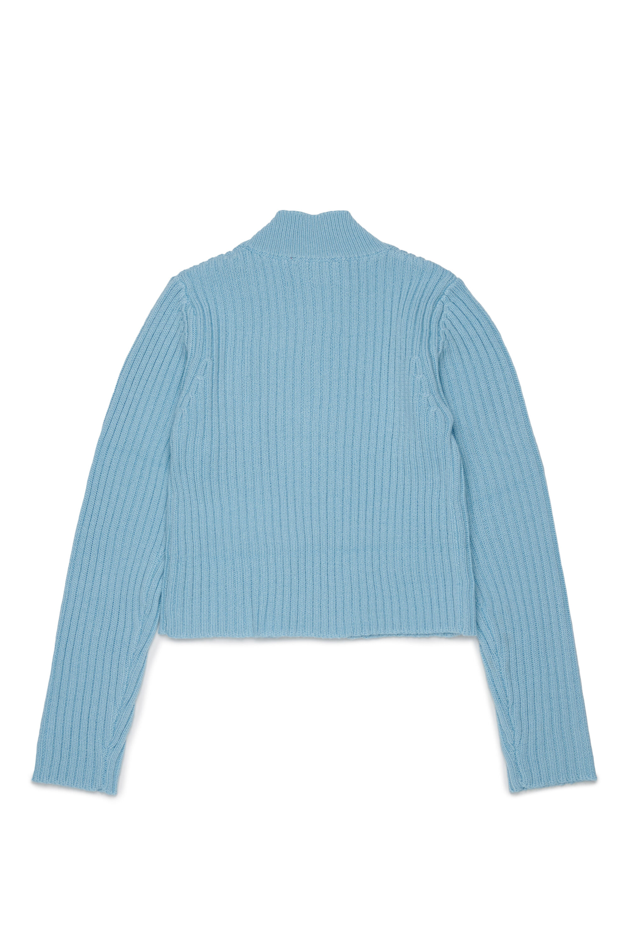 Diesel - KAMMY, C&aacute;rdigan con cremallera de mezcla de lana con bolsillos Mujer in Azul marino - 2