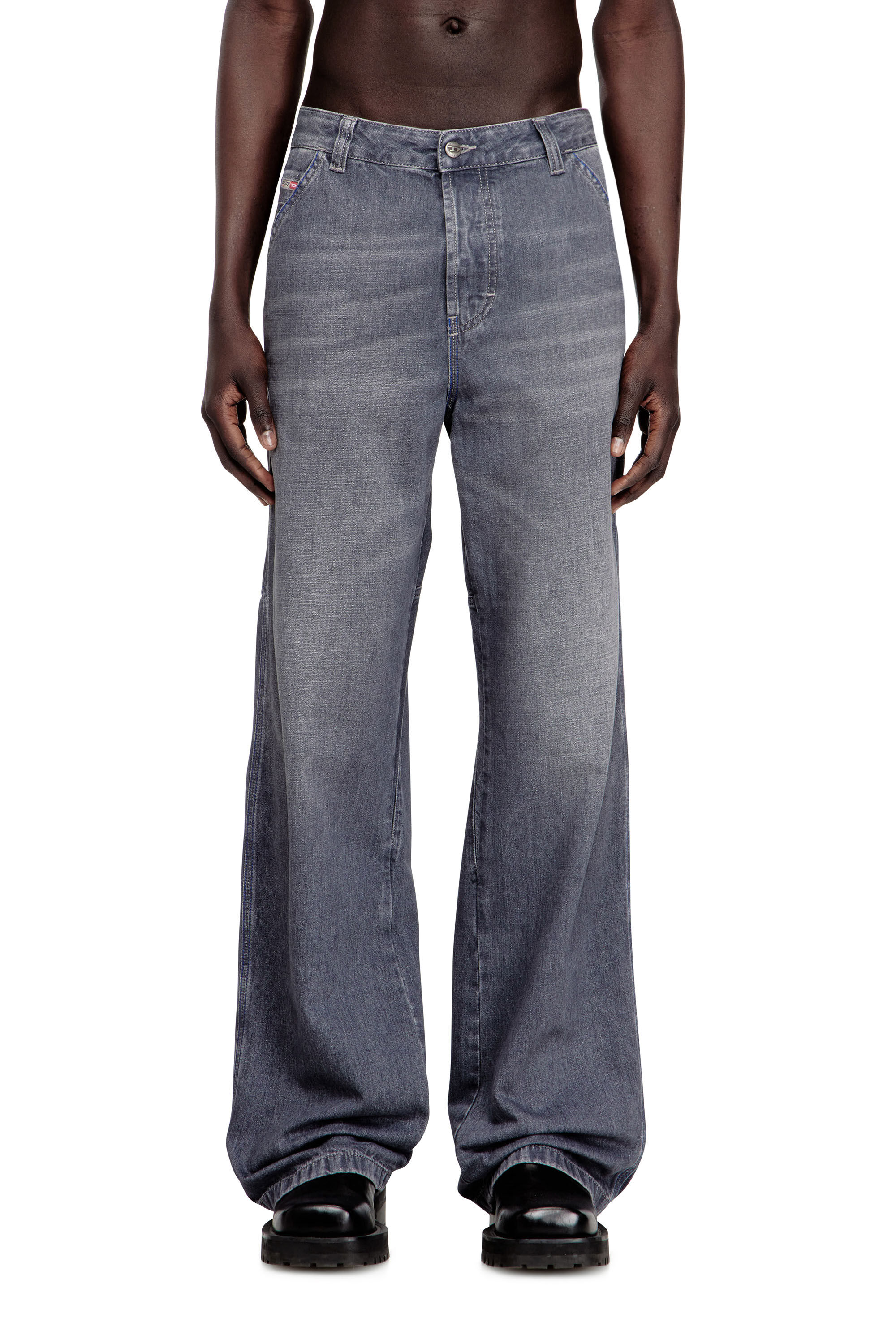Diesel - Relaxed Jeans D-Livery 09N83 Hombre, Gris - 3