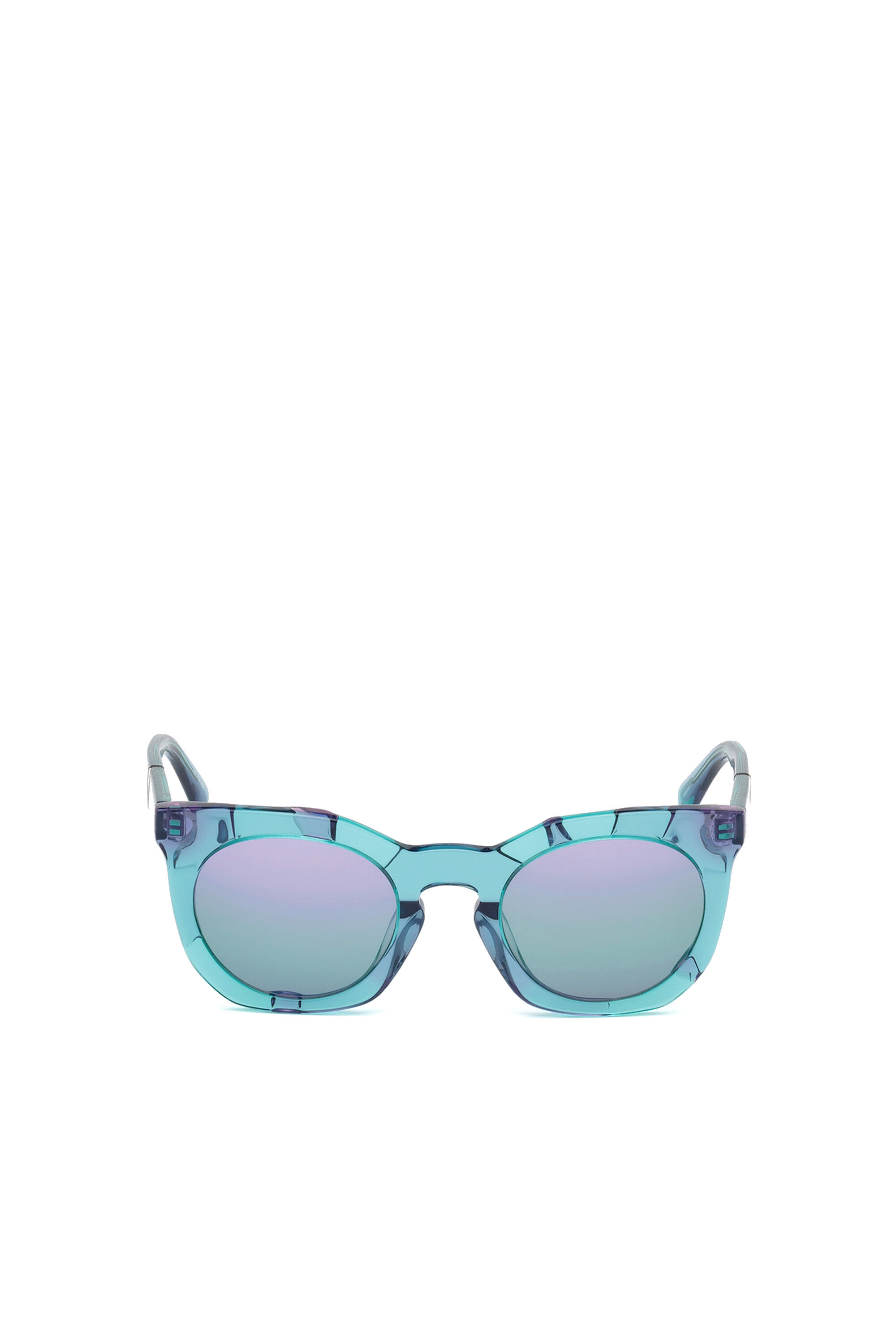 Diesel - DL0270, Gafas en acetato con innovadora estructura visible Mujer in Azul marino - 1