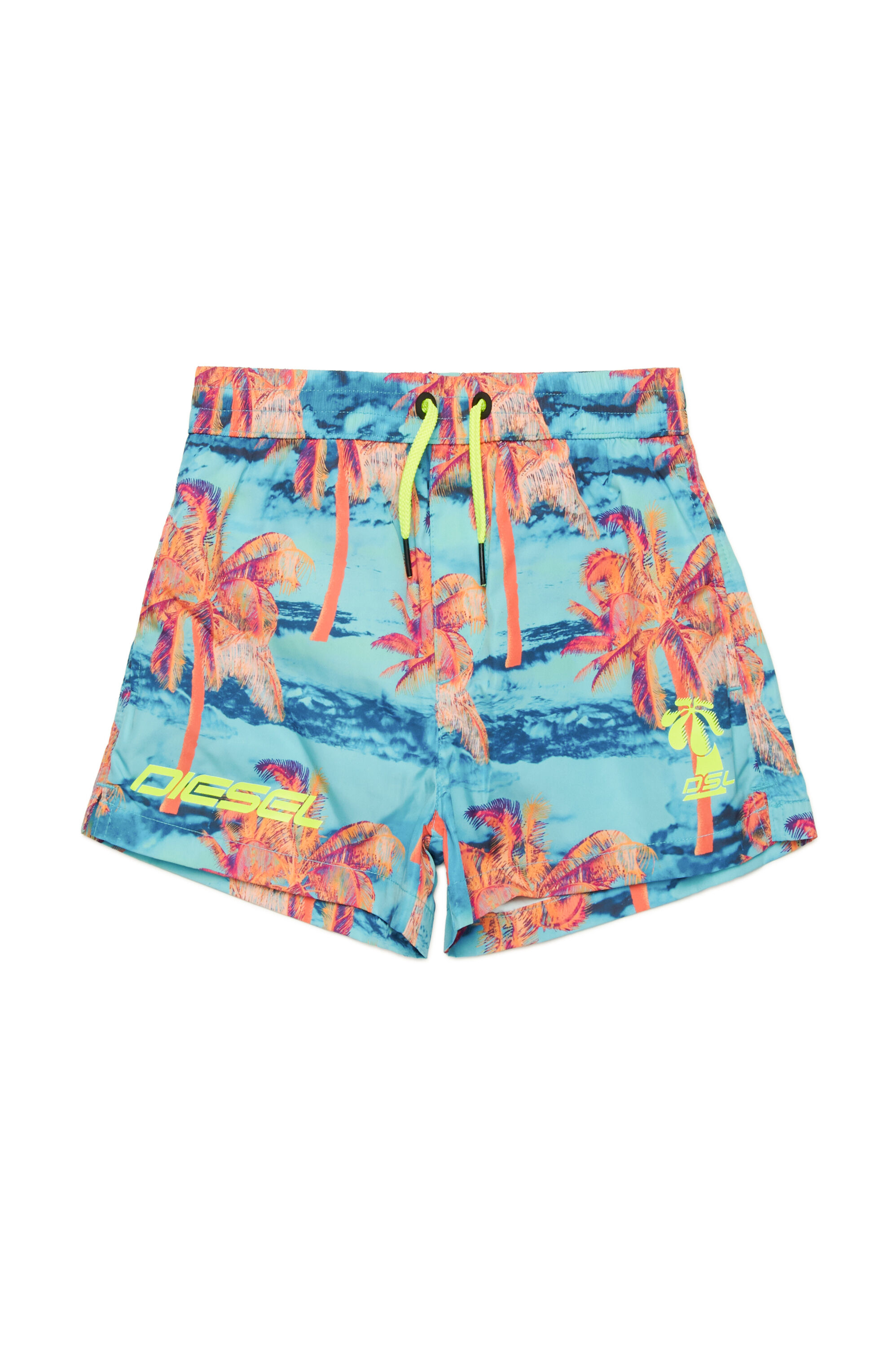Diesel - MKEN37S, Bañador con estampado de palmeras Hombre in Multicolor - 1