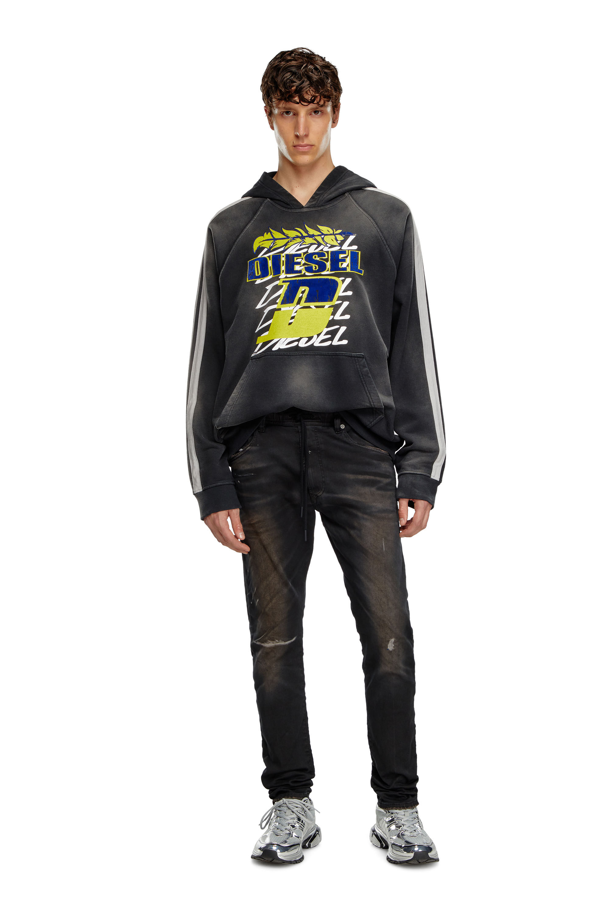 Diesel - Regular 2030 D-Krooley Joggjeans® 068LW Hombre, Negro - 1