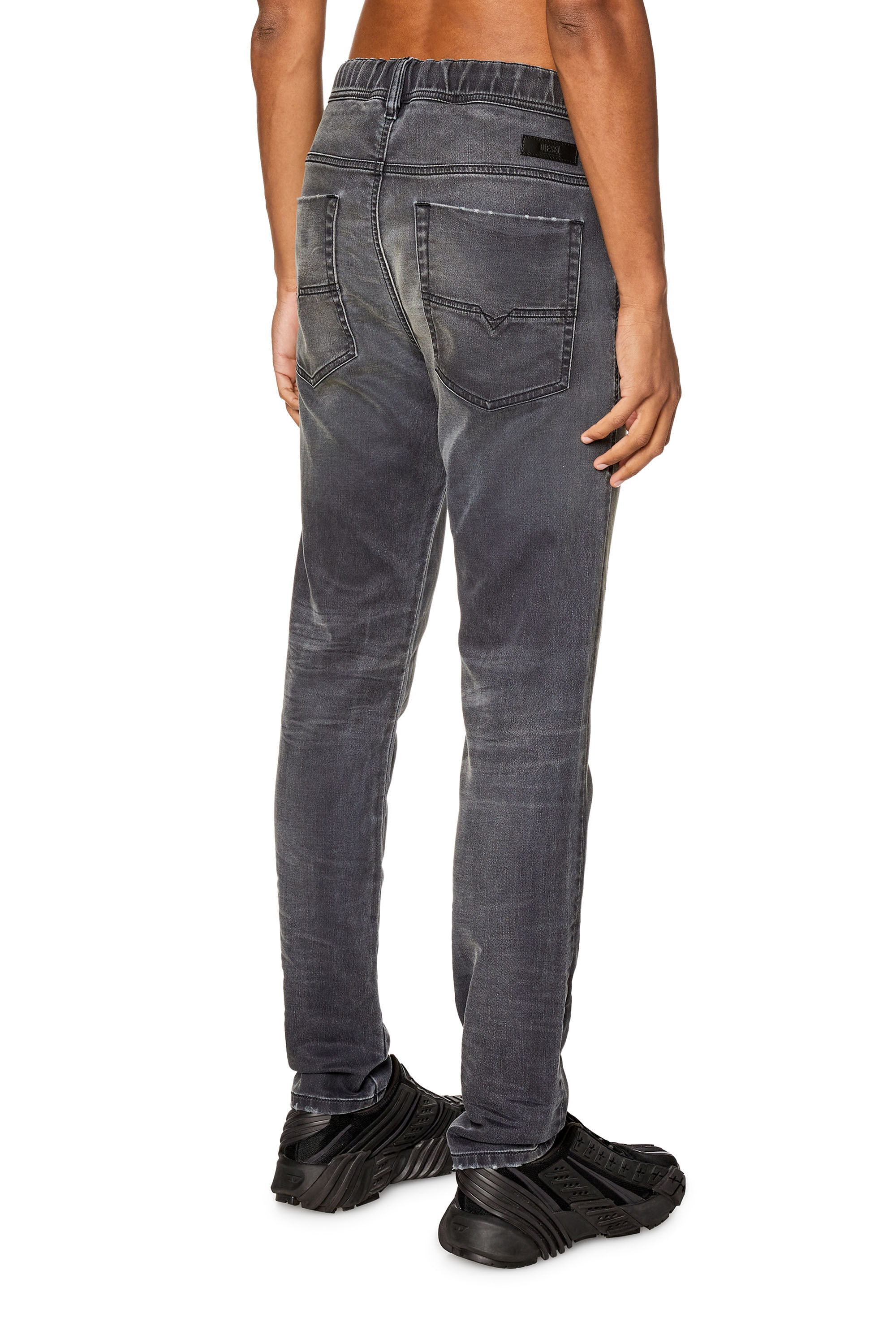 Diesel - Slim E-Spender JoggJeans® 068FP Hombre, Negro/Gris oscuro - 4