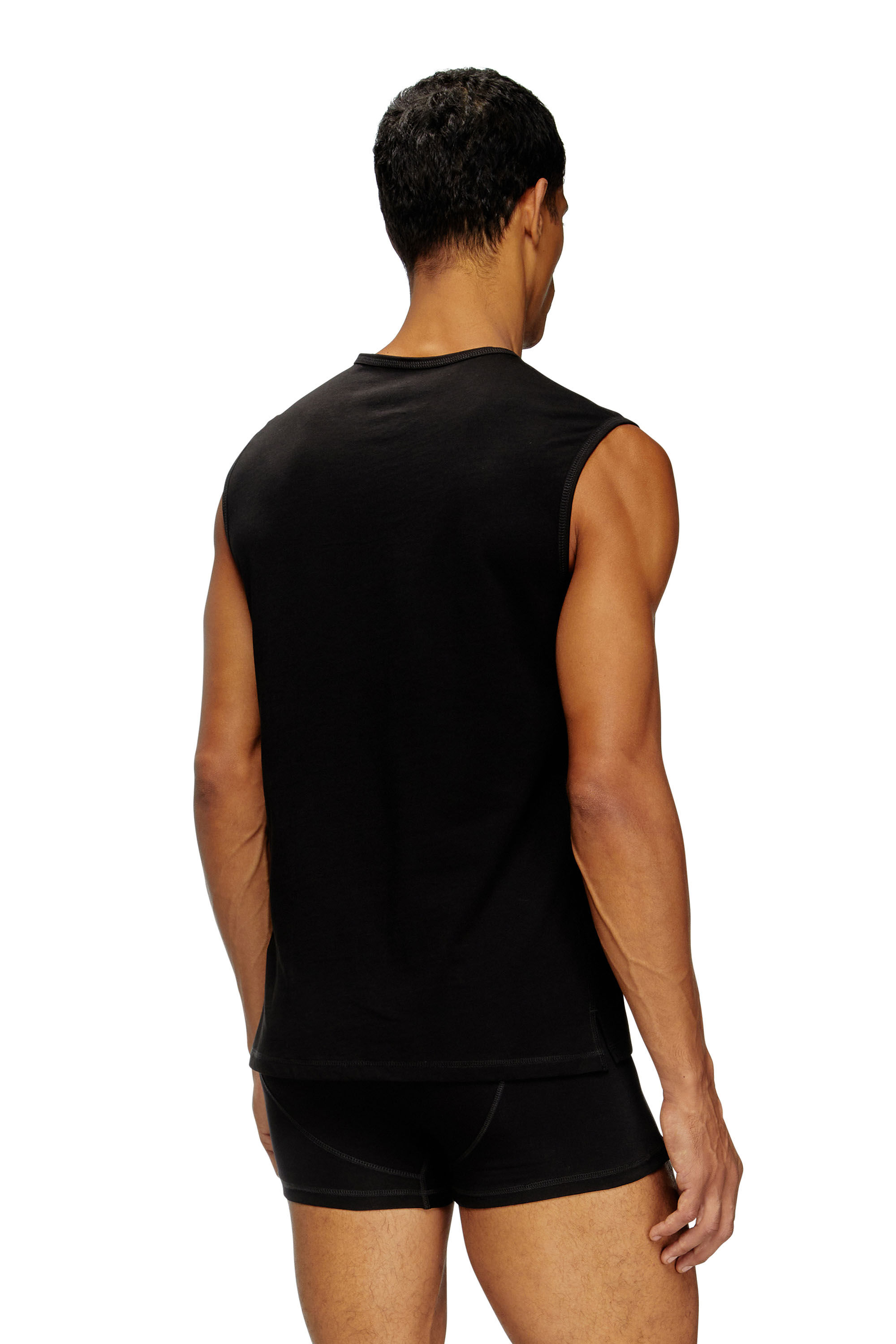 Diesel - TOM-UTLT-2PACK, Paquete de 2 camisetas de tirantes Hombre in Negro - 4