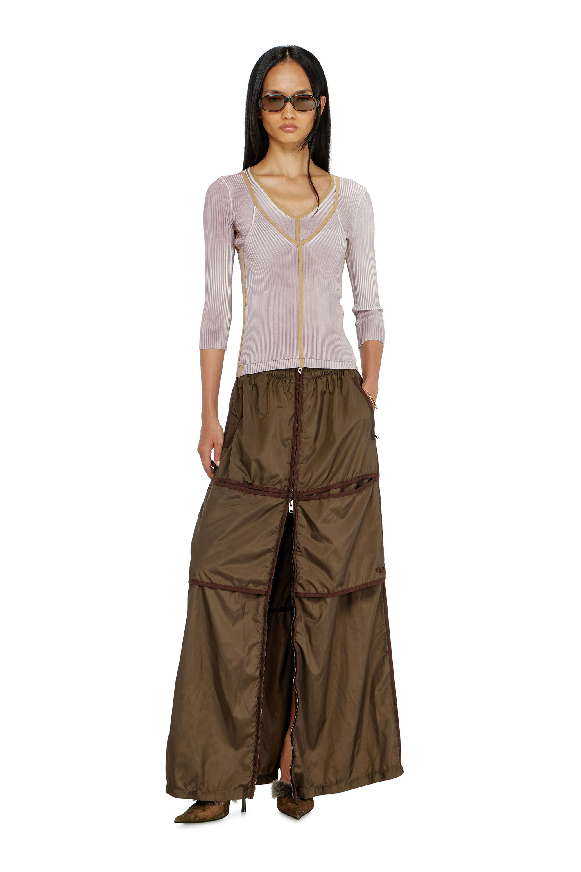 Diesel - M-SARMITE, Top de canal&eacute; con bandas en contraste Mujer in ToBeDefined - 1
