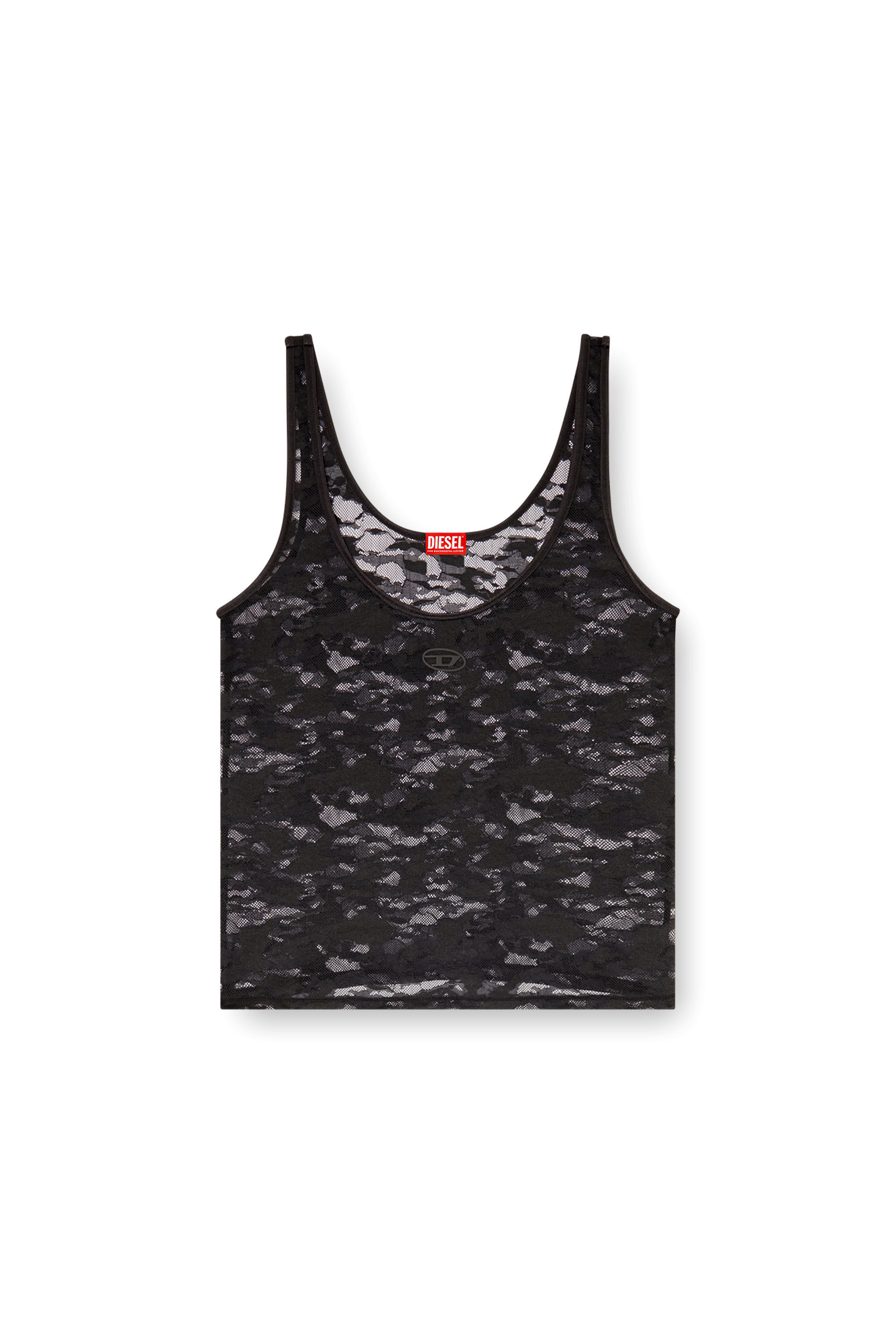Diesel - LILY-UTLT, Woman's Tank top in nylon lace in null - 2