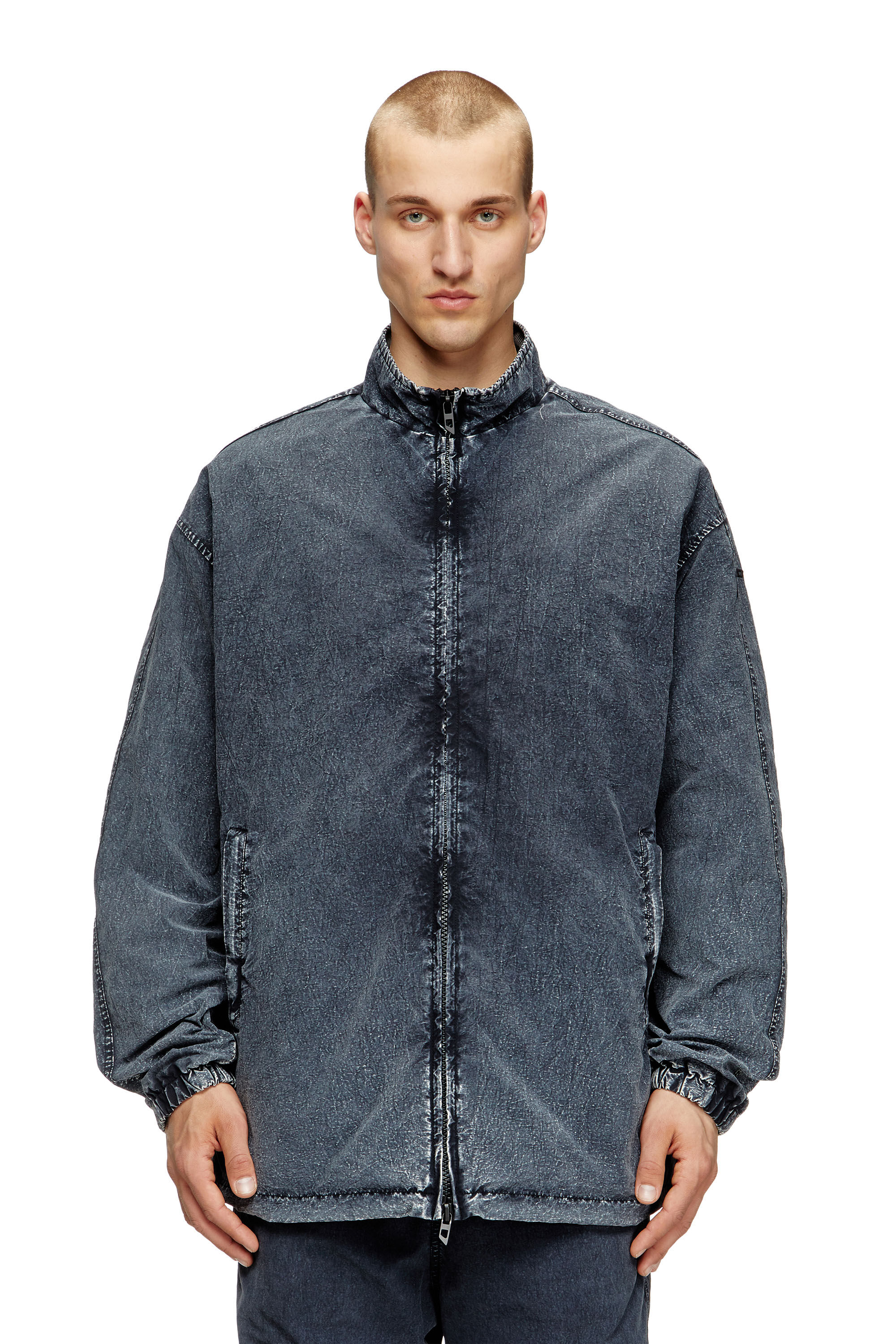 Diesel - J-WILSON, Chaqueta en taslan de nailon reciclado Hombre in Negro - 3