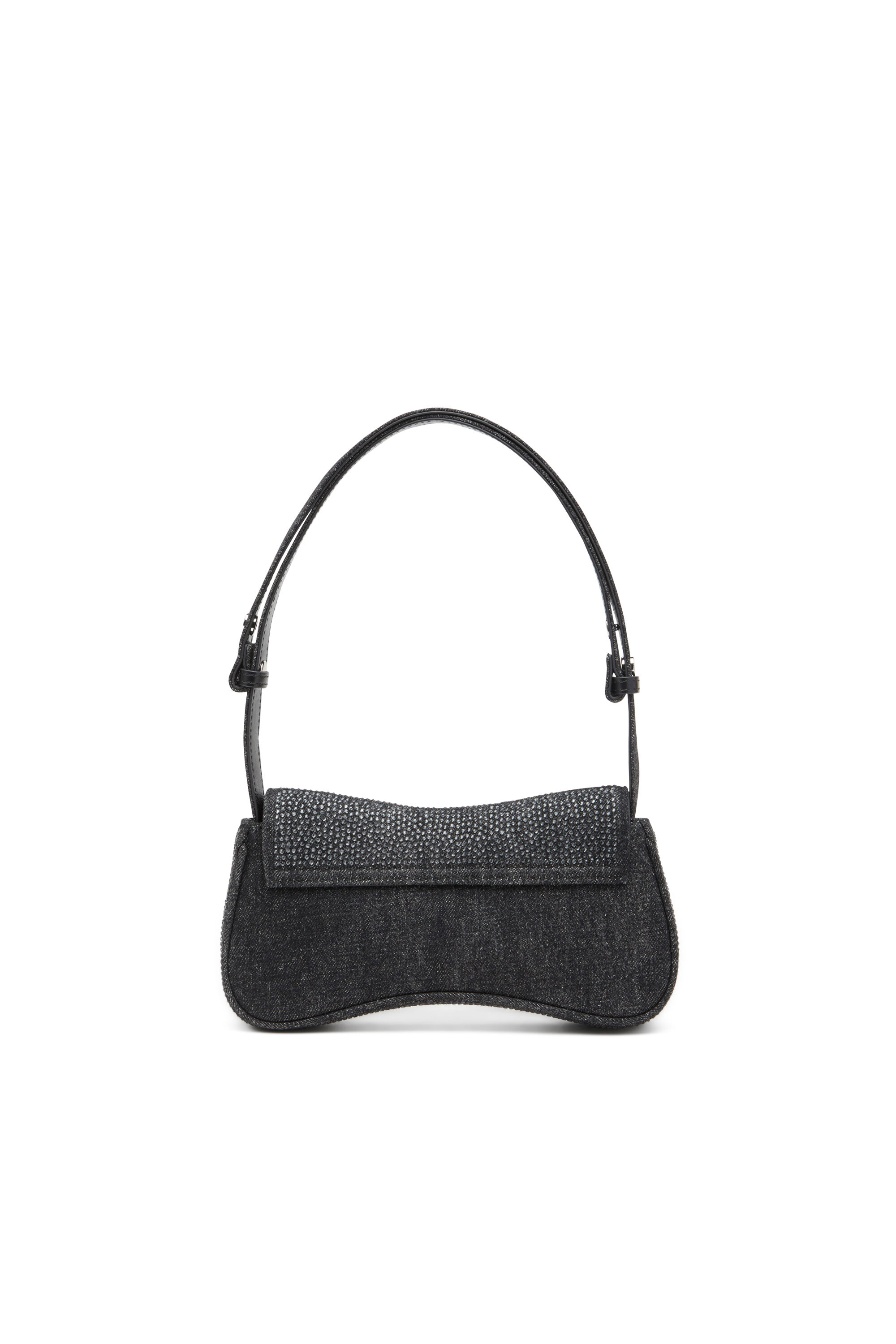 Diesel - PLAY CLUTCH, Play-Clutch en denim con cristales Mujer in Negro - 3