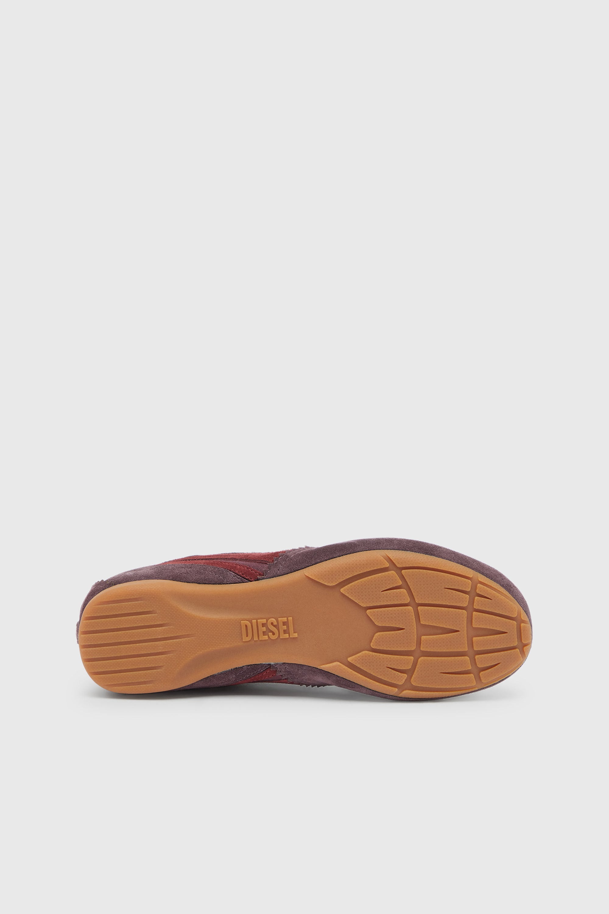Diesel - D-MILE LOW II W, Woman's D-Mile-Flat sneakers with suede overlays in Burgundy - 5