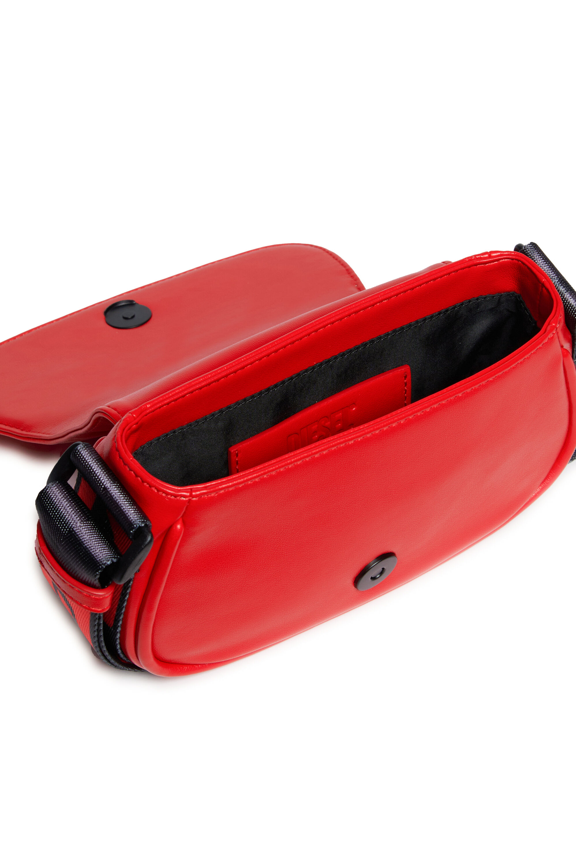 Diesel - CROSSBODY, Bolso bandolera con correa con logotipo Mujer in Rojo - 5
