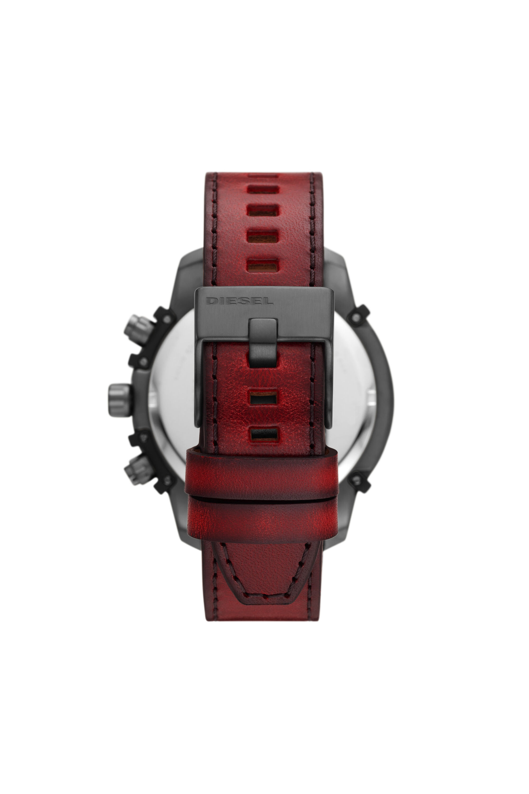 祝開店！大放出セール開催中 chronograph Griffed Man: DZ4594 red Diesel | watch Leather 男性用