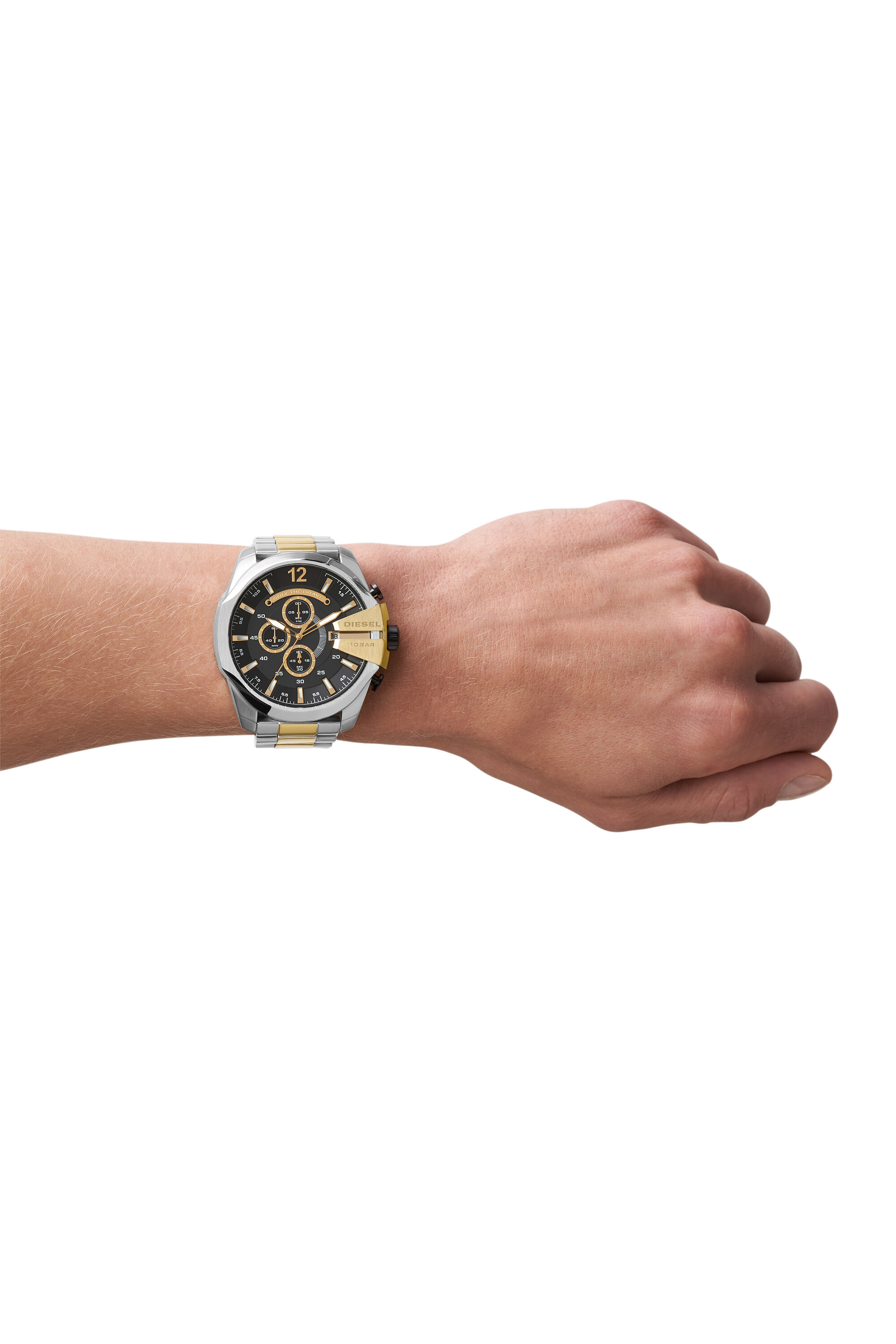 最終決算 DZ4581: Men's Diesel | watch steel stainless gold and silver 時計