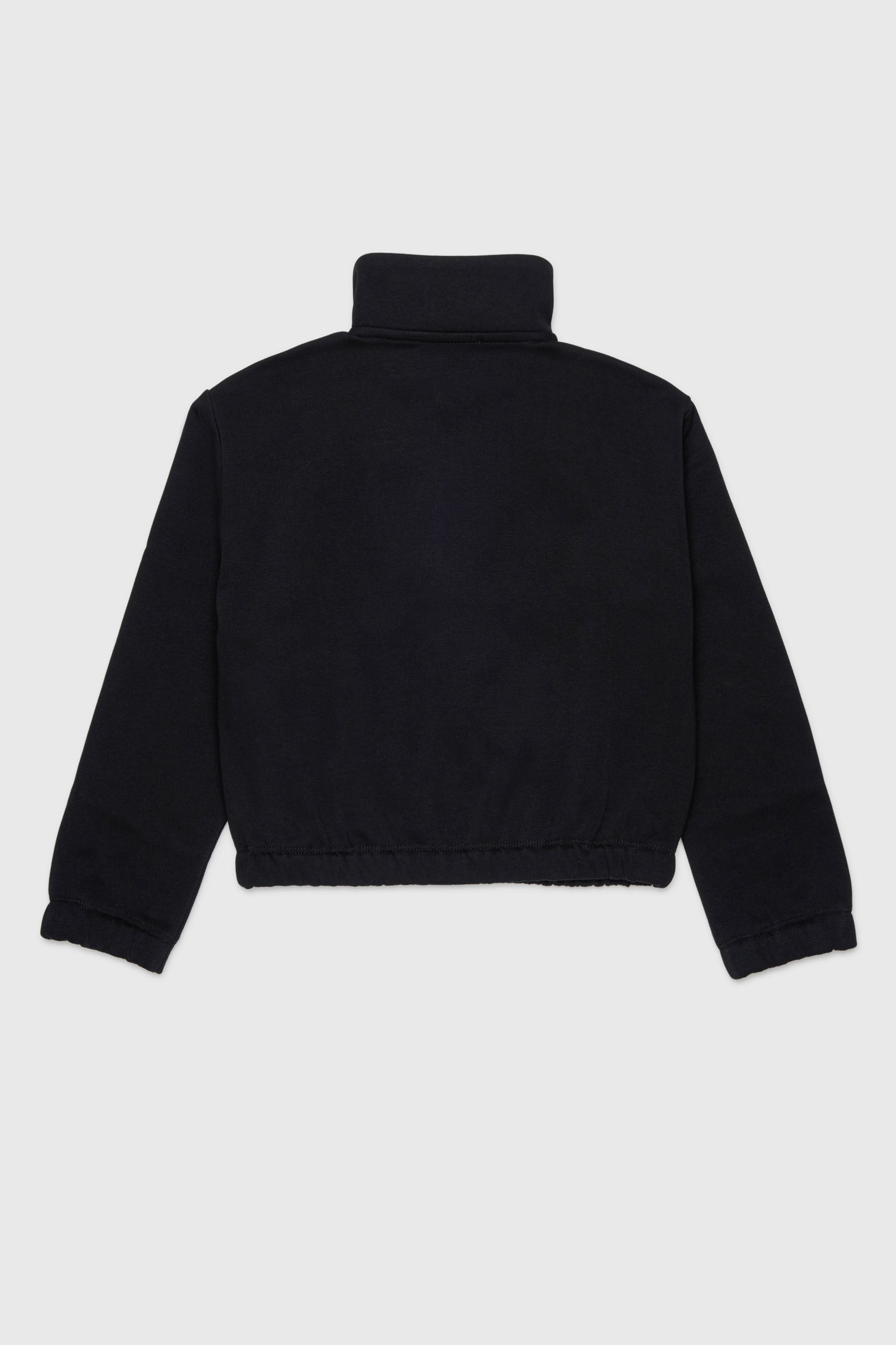 Diesel - SALILA, Woman's Zip-up sweatshirt with Oval D logo in Black - 2