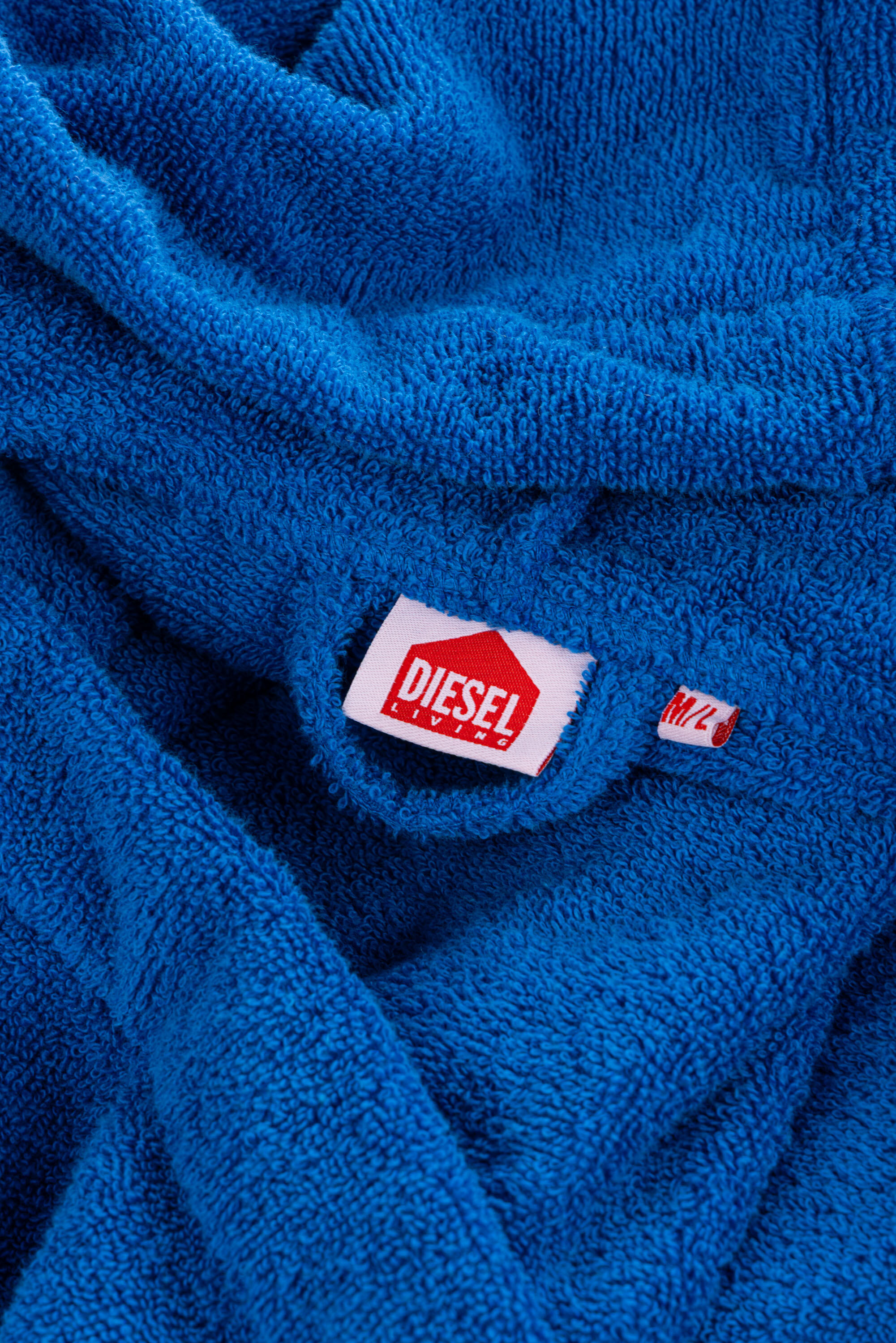 Diesel - 1015112 LOGO-COTTON BATHROBE SIZE M/L BL, Albornoz de Felpa de Algodón, talla M/L Unisex in Azul marino - 3