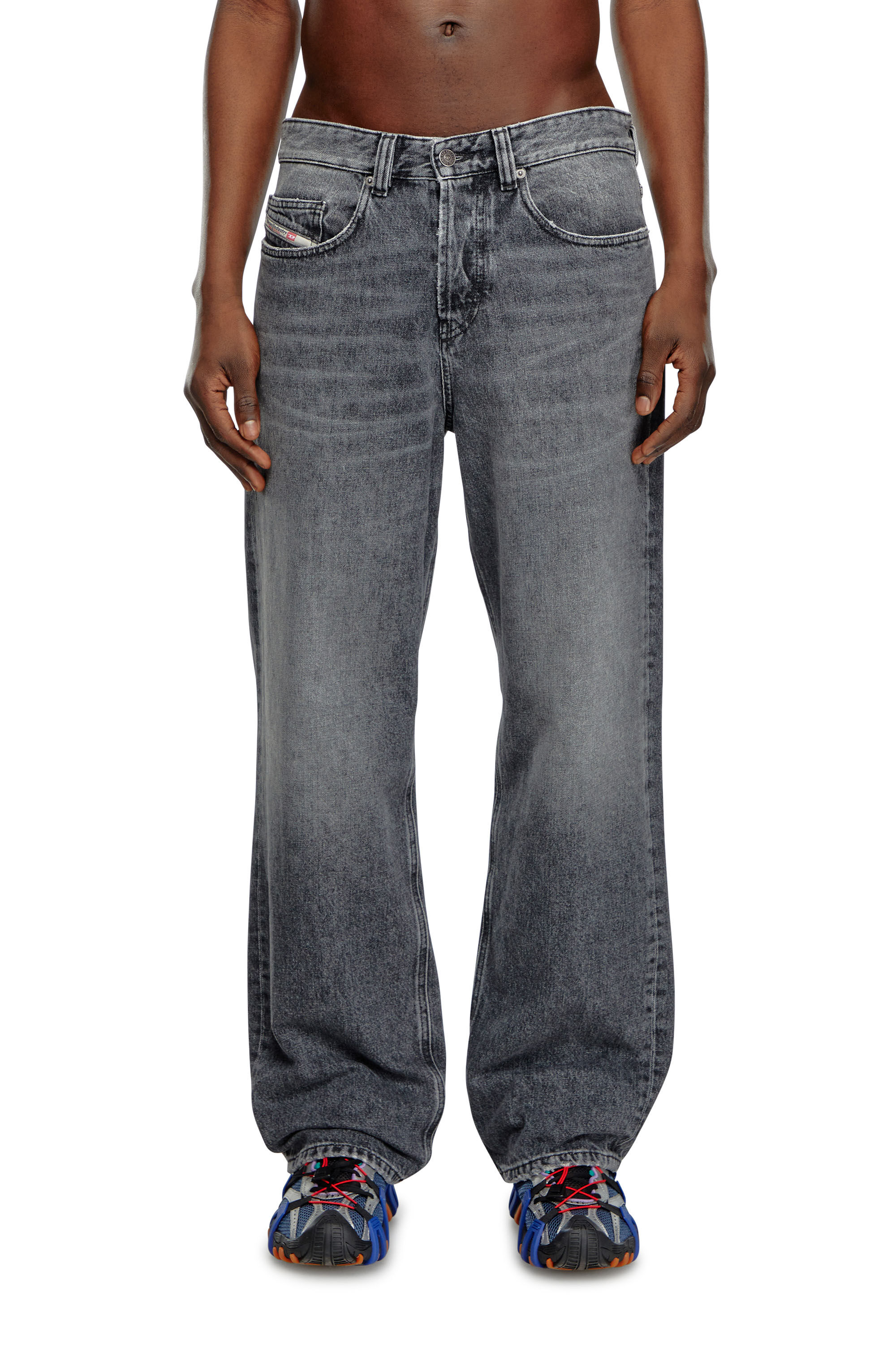 Diesel - Straight Jeans 2001 D-Macro 007X3, Gris oscuro - Image 3