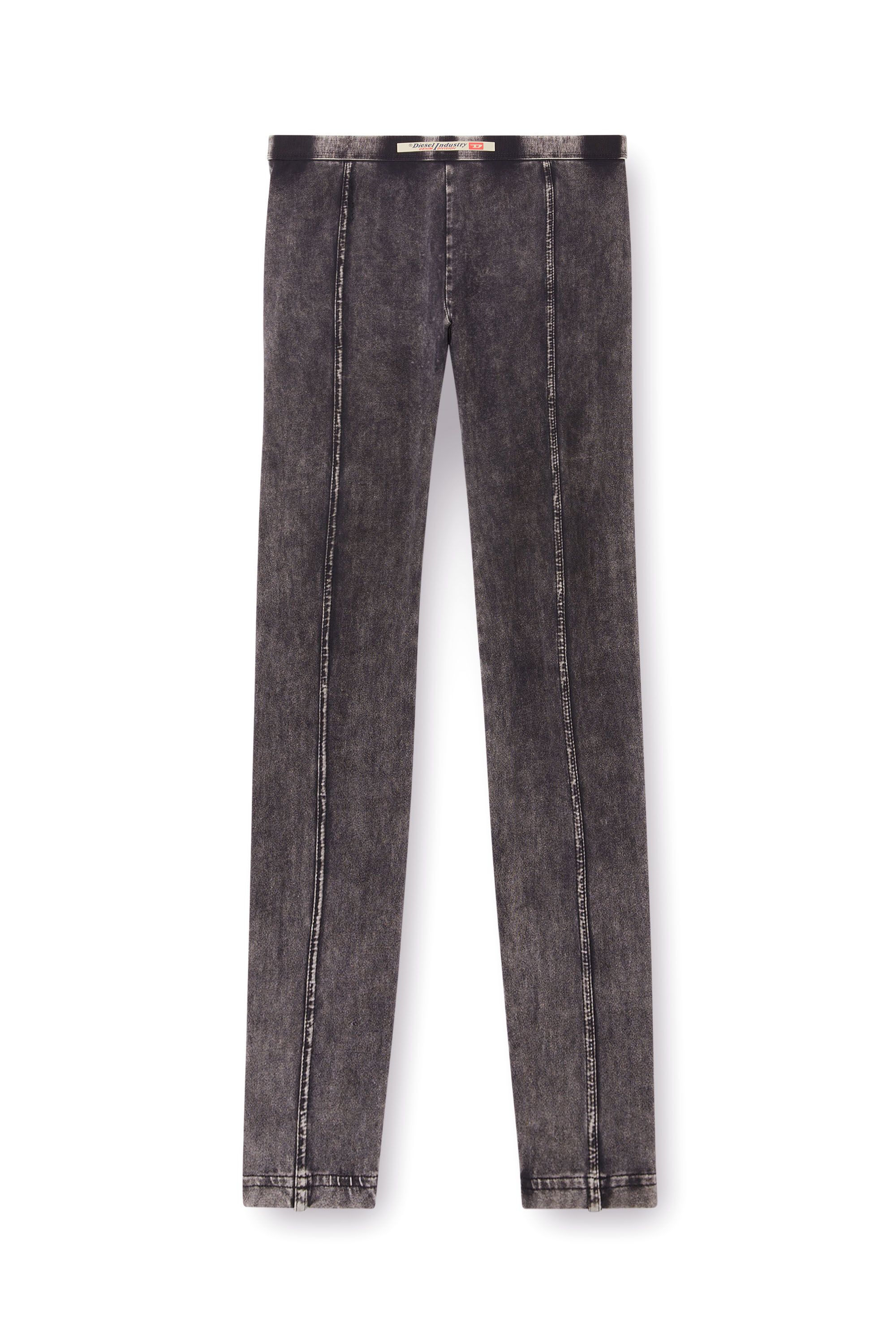 Diesel - ATHENA-DNM, Woman's Jeggings in denim-effect jersey in Black - 2