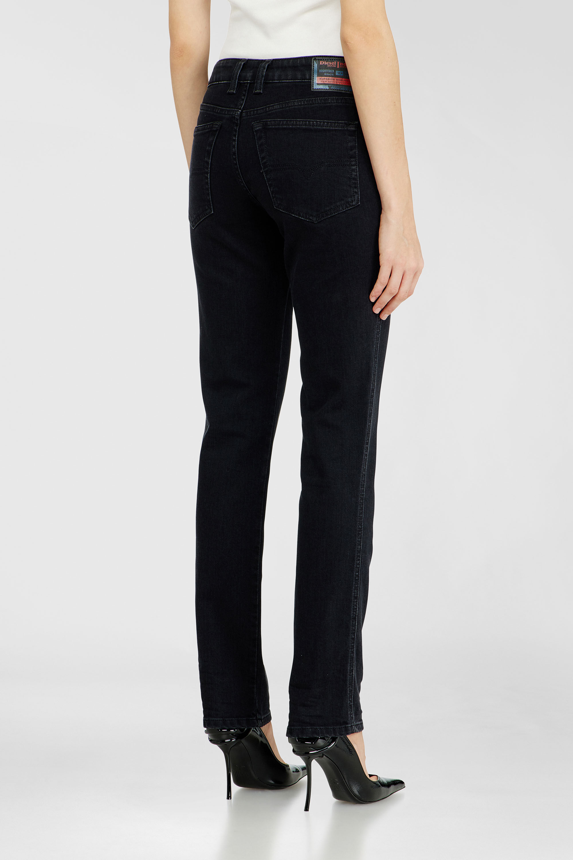 Diesel - Slim Jeans 1992 D-Jiann 09N89 Mujer, Negro/Gris oscuro - 5