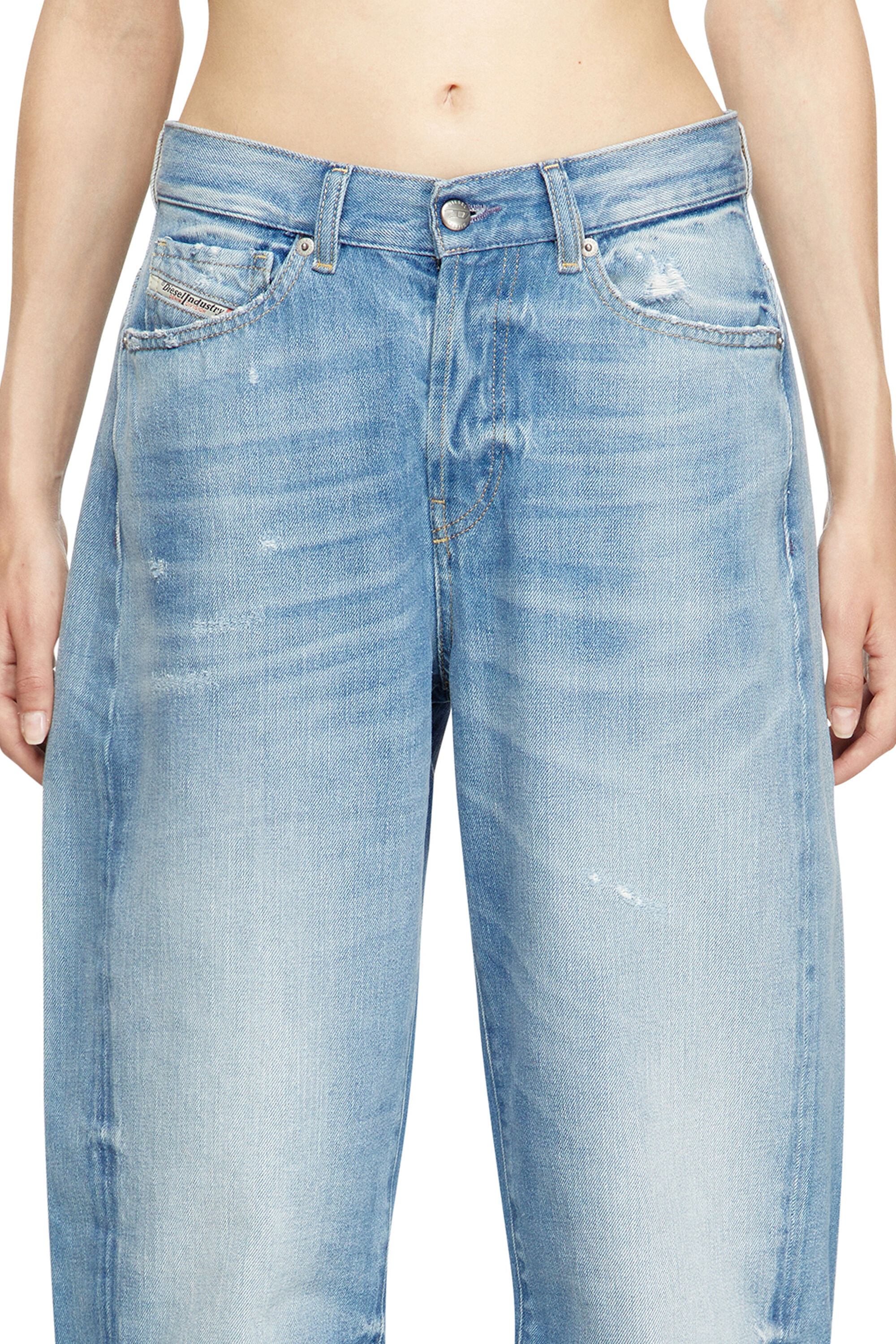 Diesel - Relaxed Jeans 1974 D-Ellz 09M24 Mujer, Azul Claro - 5