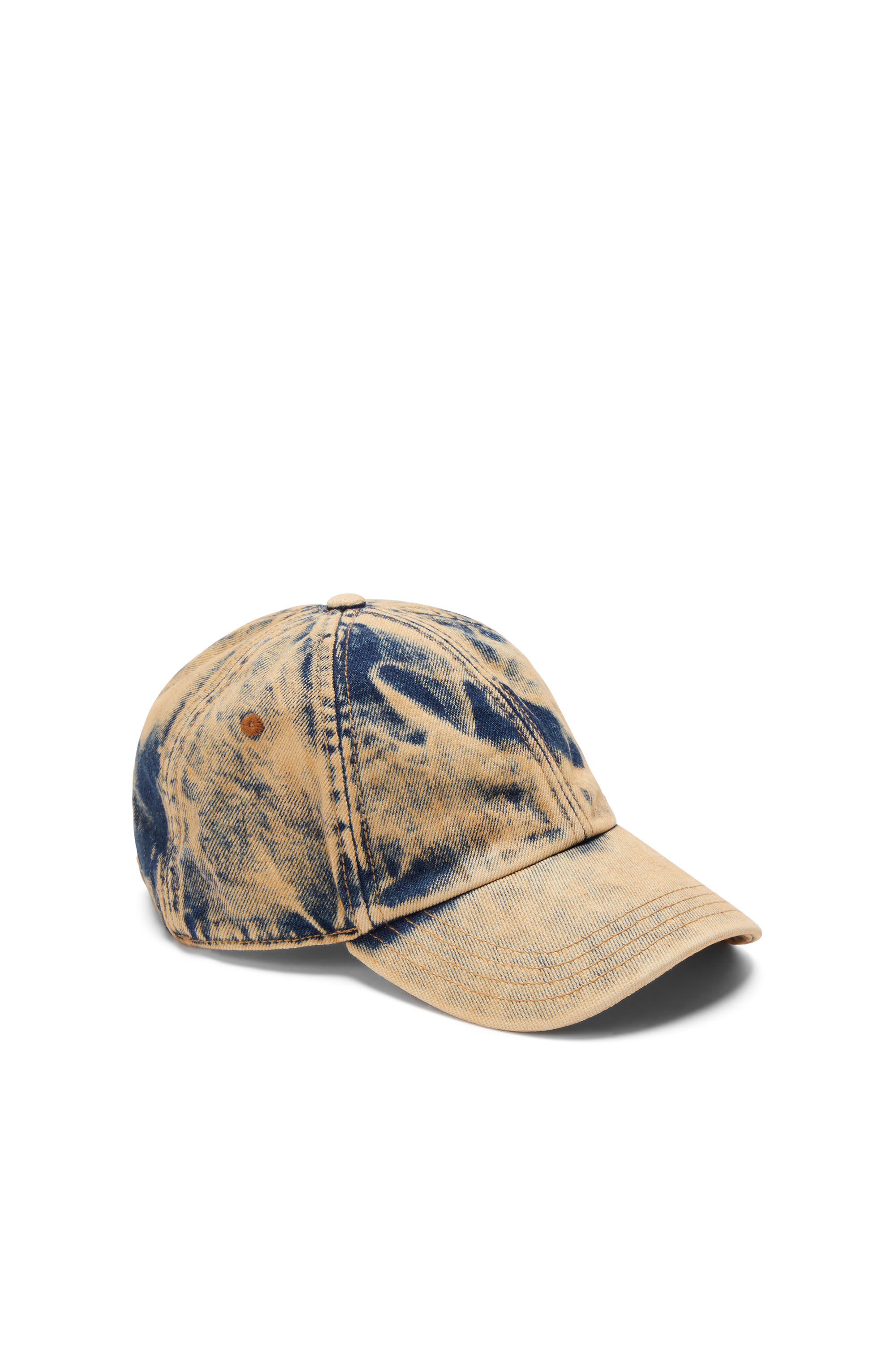 Diesel - C-SAB, Gorra de béisbol de denim tratado Hombre in Multicolor - 1