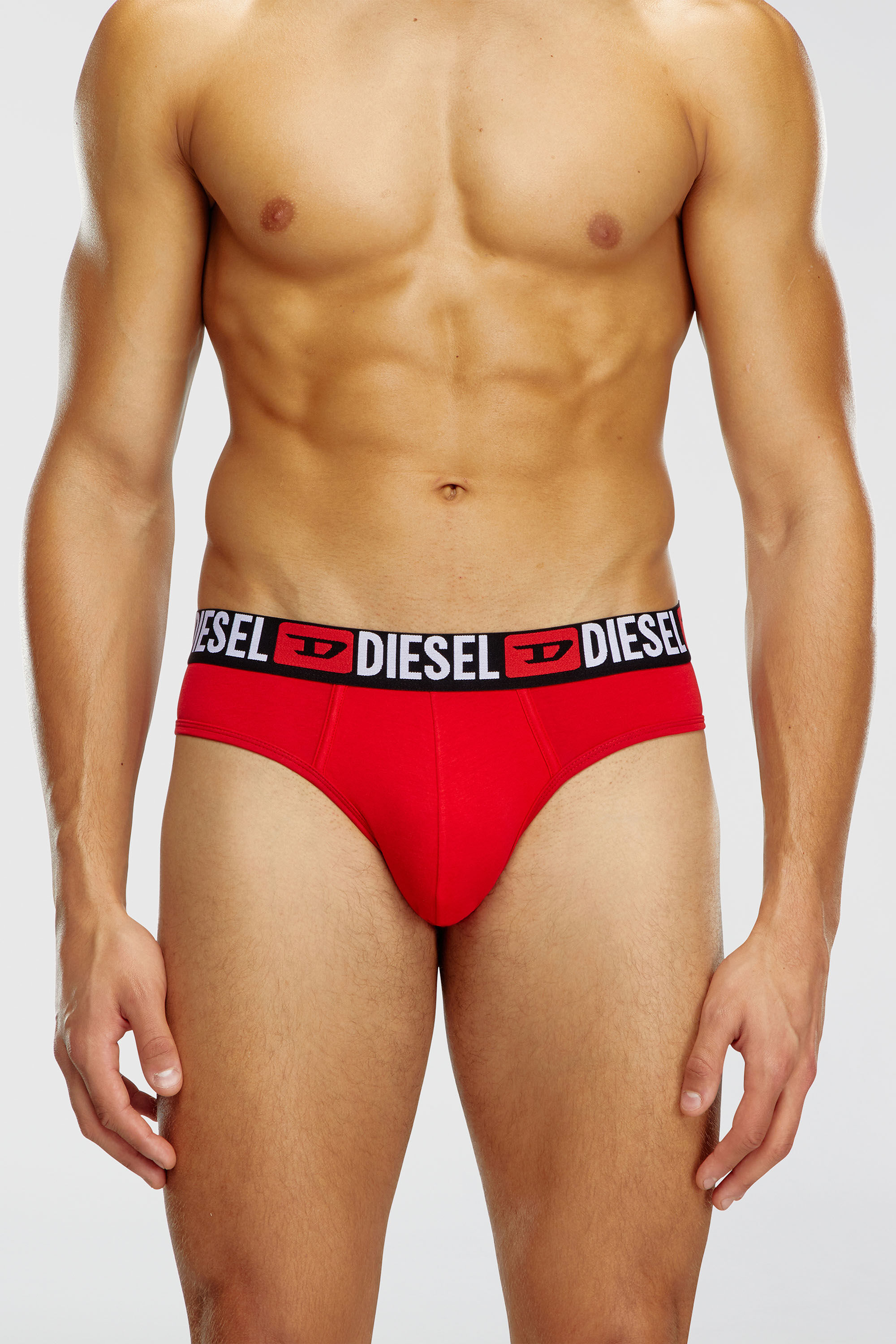 Diesel - UMBR-ANDRETHREEPACK, Paquete de tres calzoncillos de slip de color liso Hombre in Multicolor - 3