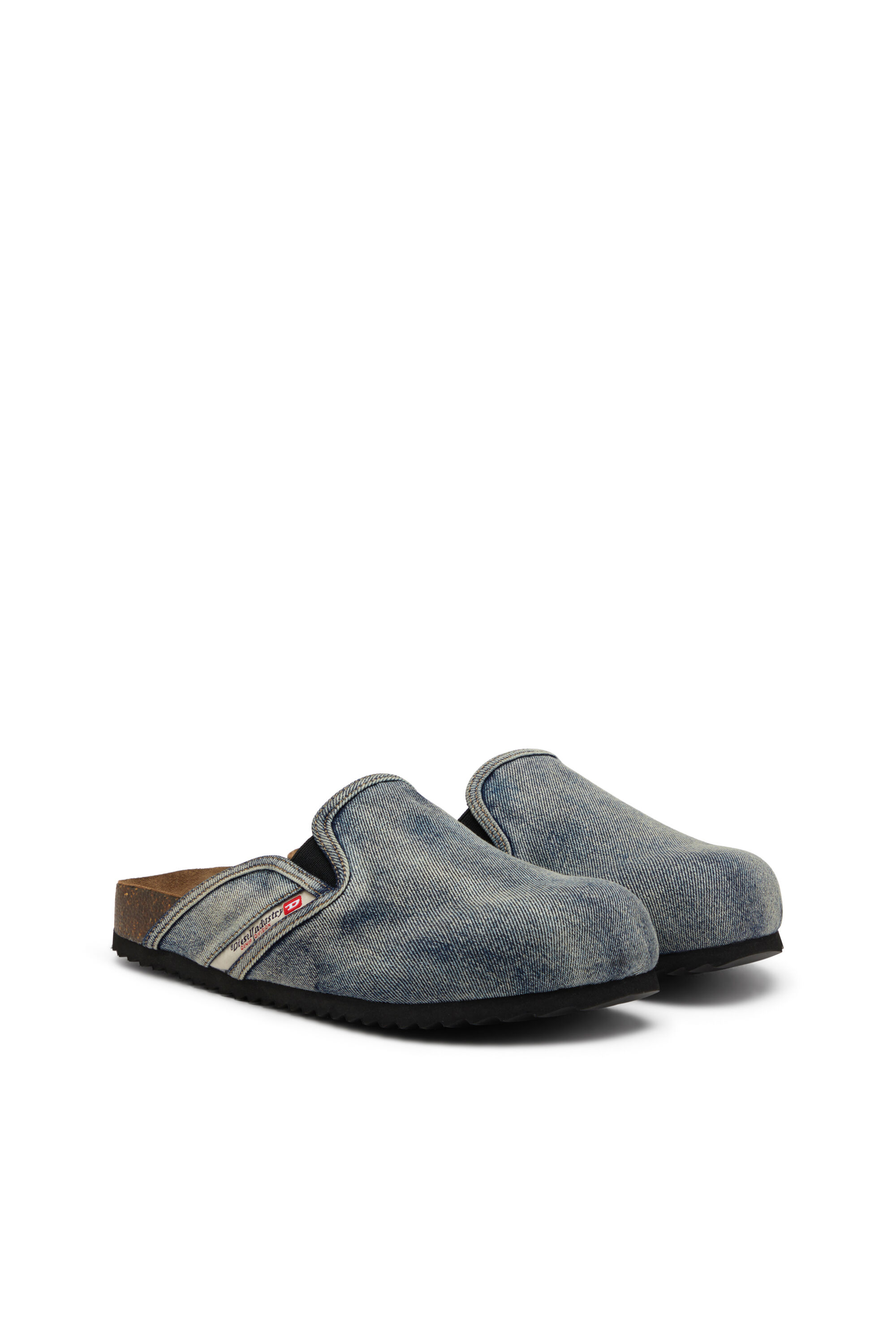 Diesel - D-WOODSTOCK SLIP-ON, D-Woodstock-Zapatos planos sin talón en cuero napa Hombre in Azul marino - 2
