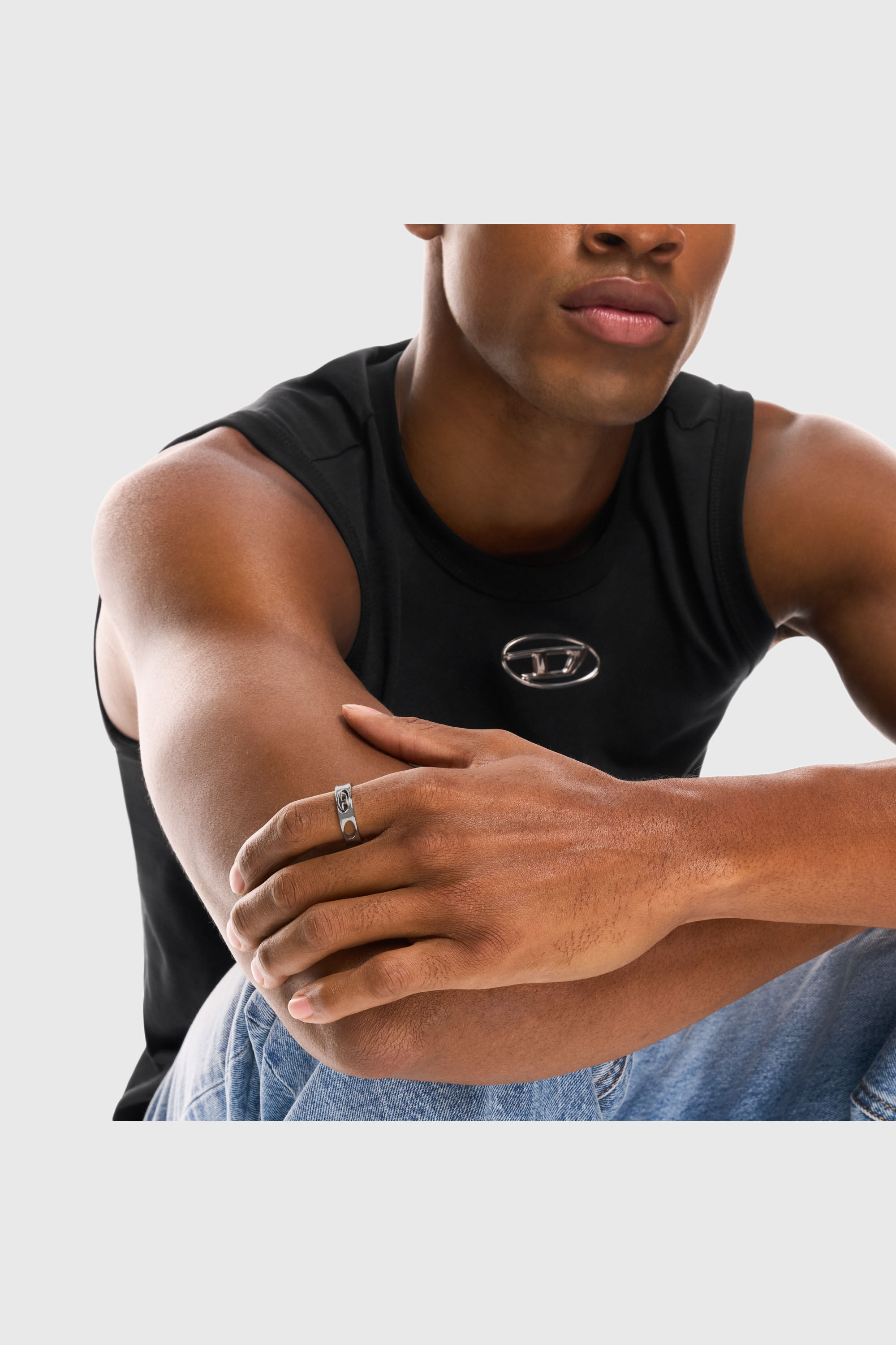 Diesel - DX166540 JEWELLERY, Anillo de banda de acero inoxidable Unisex in Plateado - 4