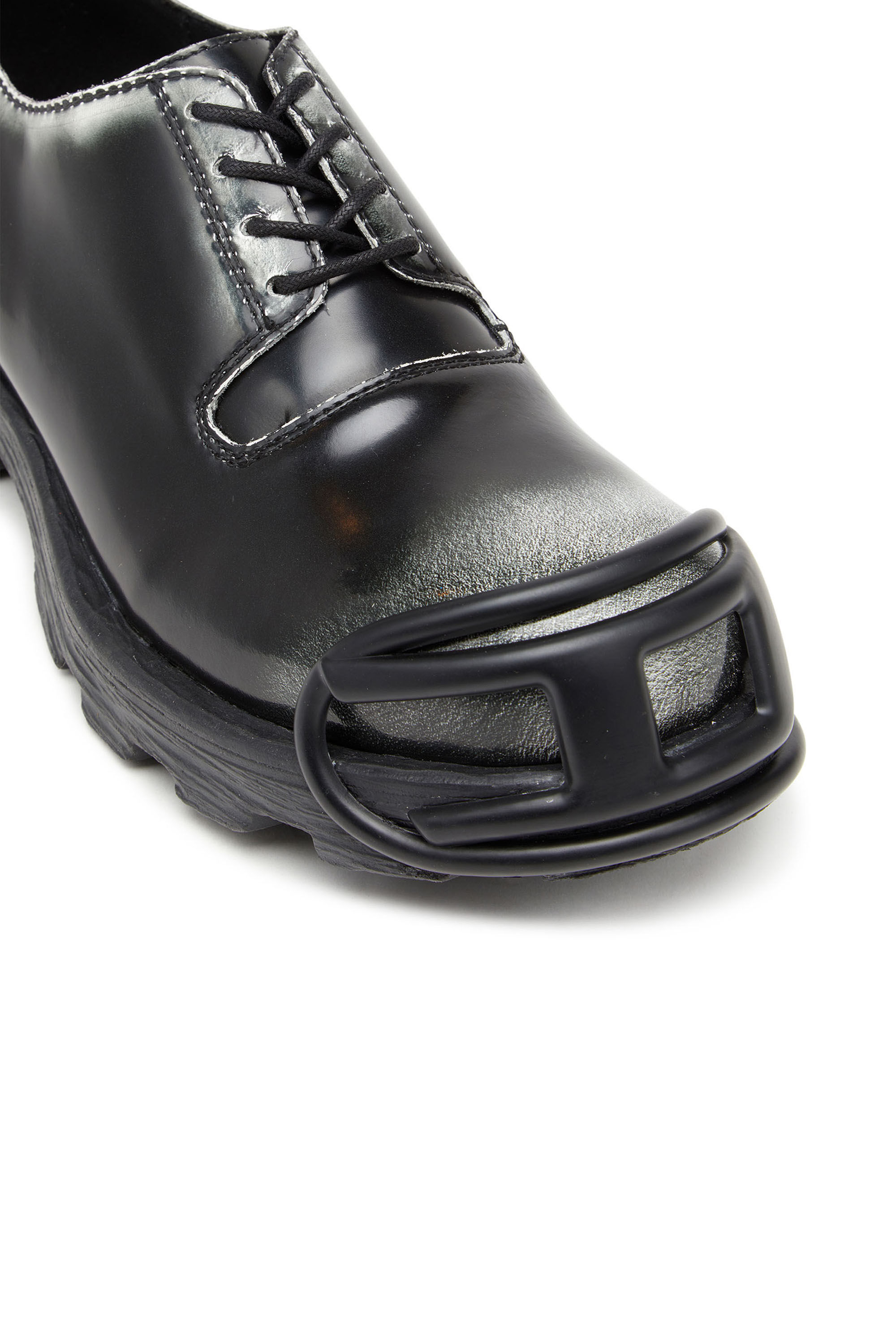 Diesel - D-HAMMER SO D, D-Hammer-Zapatos derby de cuero brillante en dos tonos Hombre in Multicolor - 6