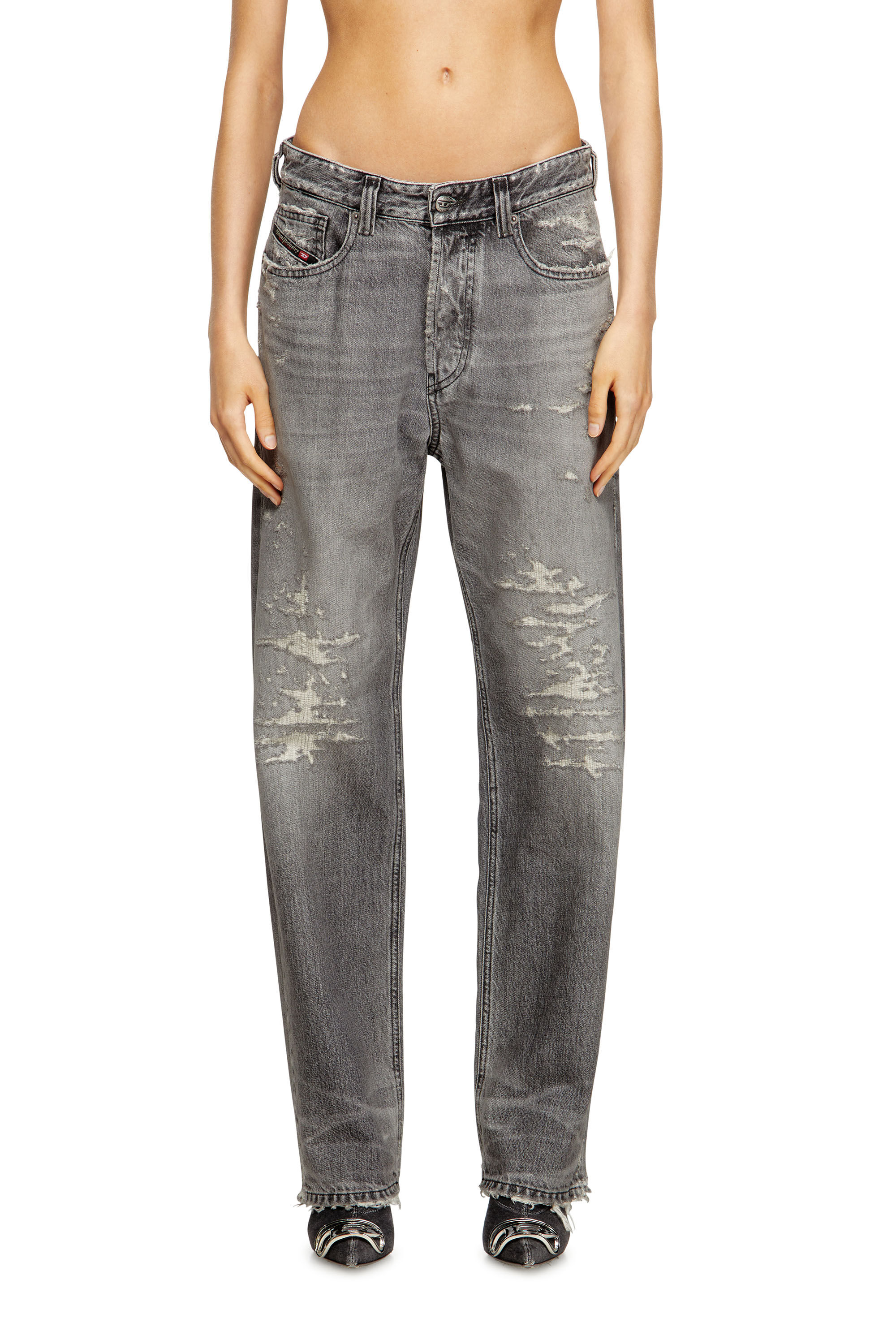 Diesel - Regular Jeans 1988 D-Ark 09M64 Mujer, Gris - 3