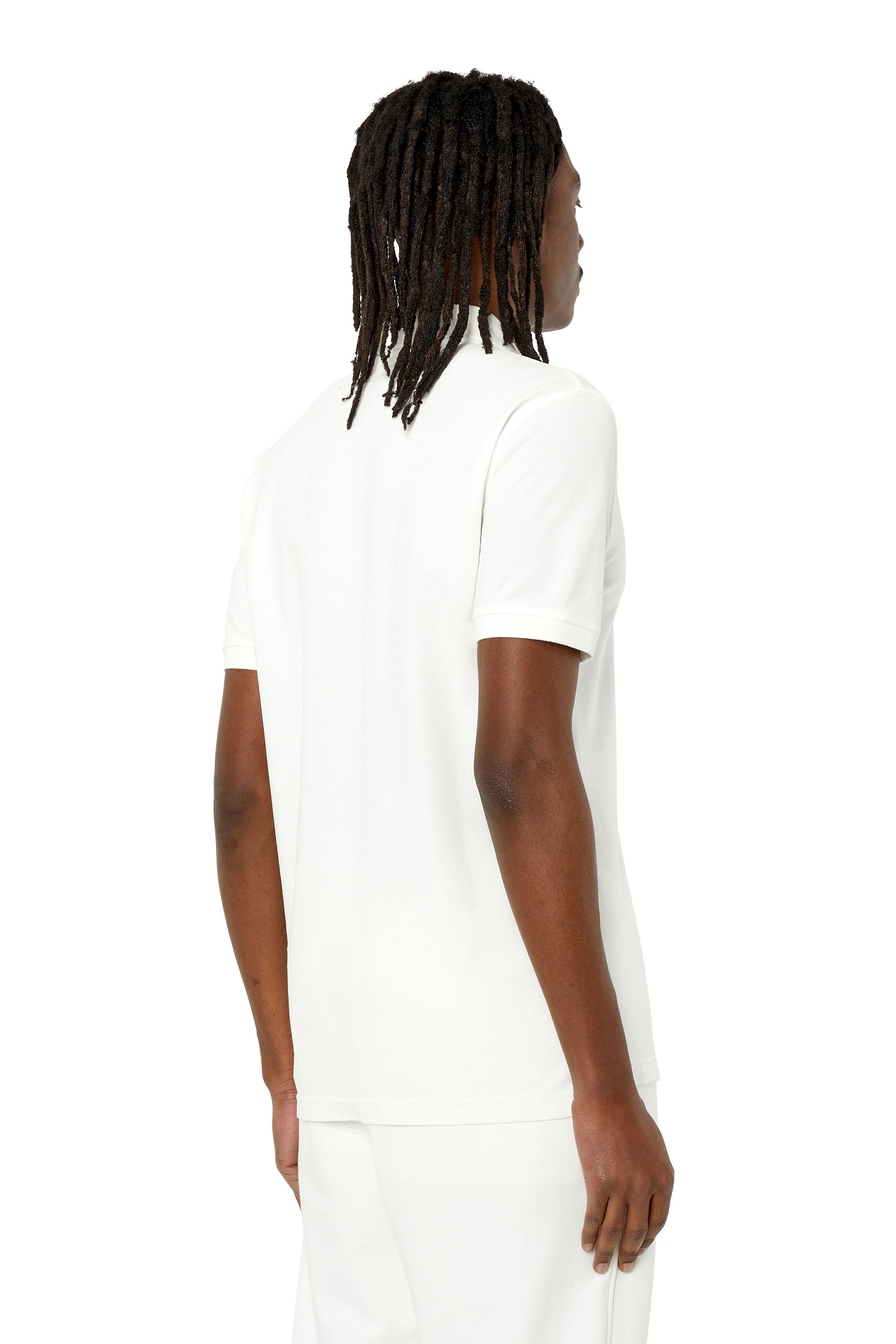 Diesel - T-SMITH-IND, Polo con estampado Diesel Industry Hombre in Blanco - 4
