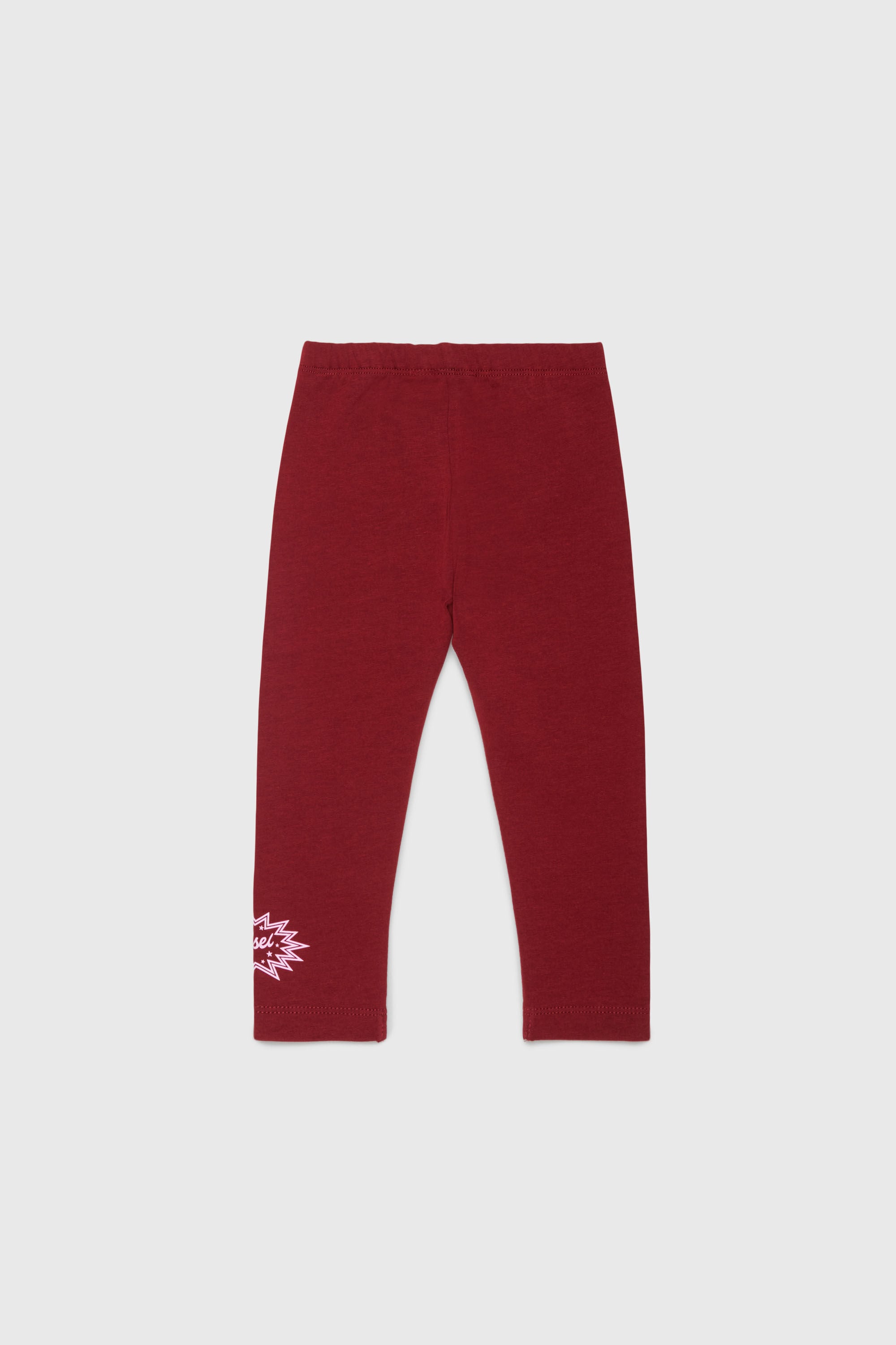 Diesel - PFUMB, Leggings con estampado de logo en forma de estrella Mujer in Rojo - 2