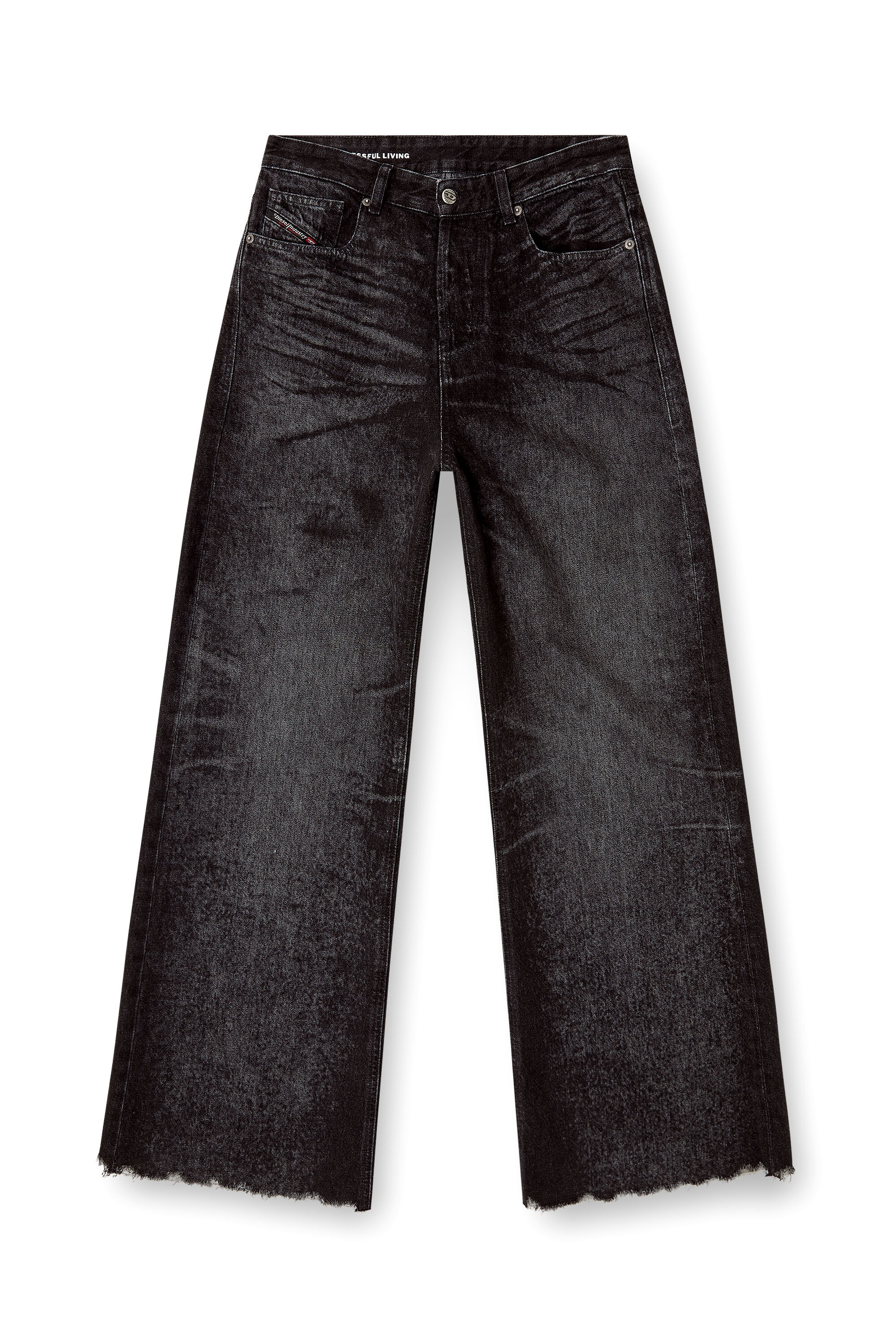 Diesel - Relaxed Jeans 1996 D-Sire 007DB Mujer, Negro/Gris oscuro - 2