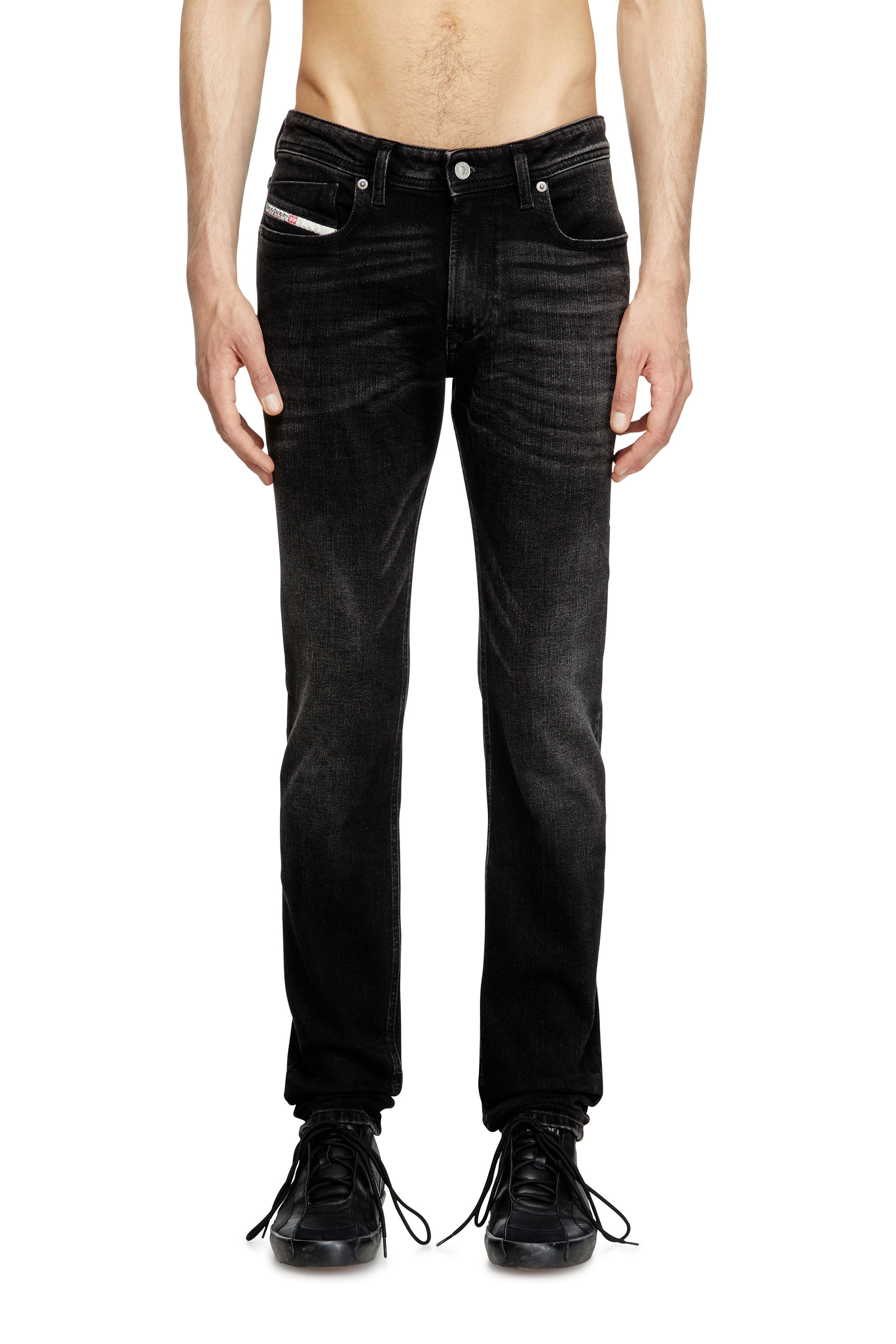 Diesel - Skinny Jeans 1979 Sleenker 0GRDA Hombre, Negro/Gris oscuro - 3