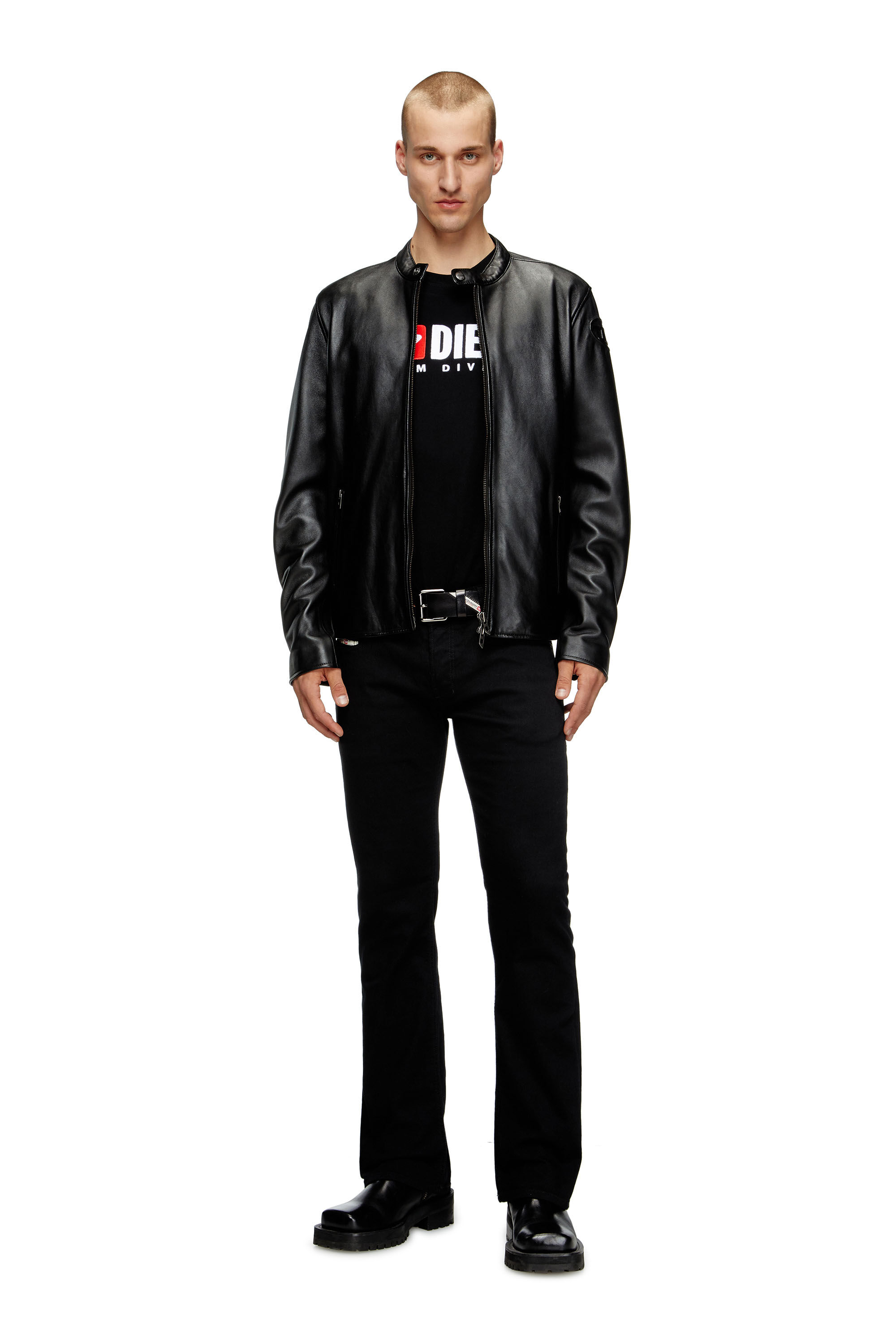 Diesel - T-ISCO-DIV, Camiseta sin mangas con logotipo estampado en el pecho Hombre in Negro - 1