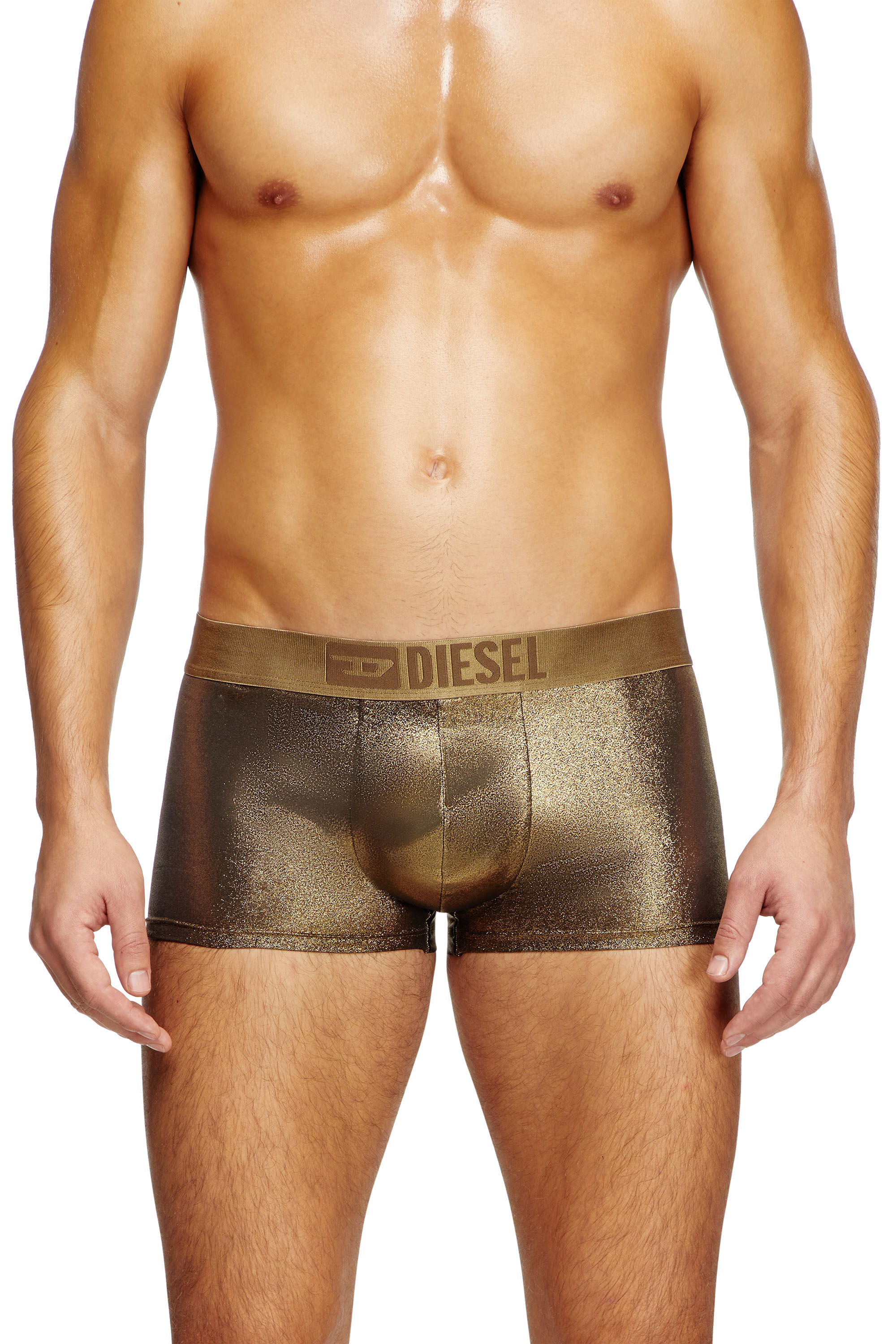 Diesel - DAMIEN-GFT, B&oacute;xers ajustados de tejido laminado Hombre in Dorado - 3