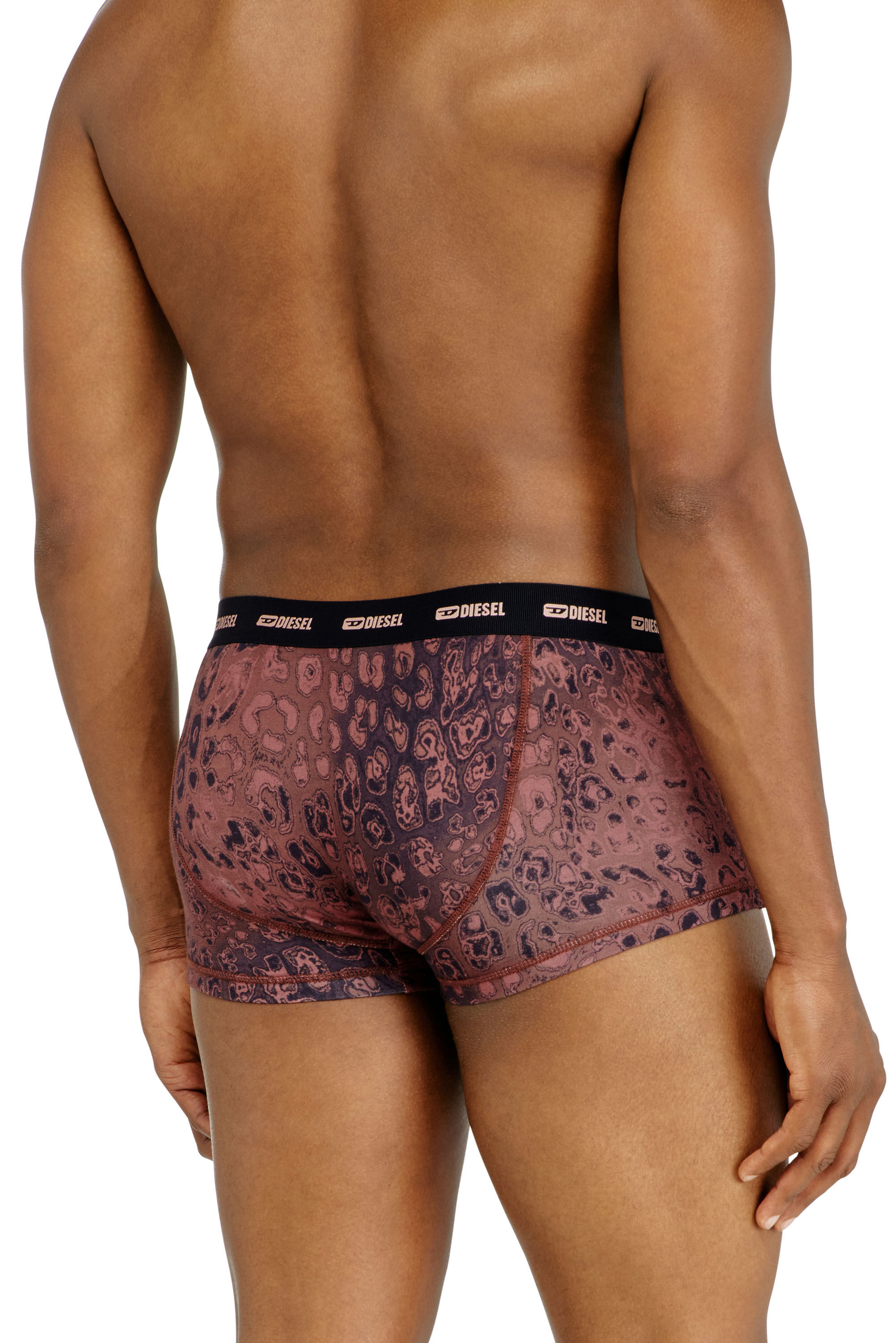 Diesel - DAMIEN-UTLT-3PACK, Paquete de tres b&oacute;xers de algod&oacute;n el&aacute;stico Hombre in Morado - 3