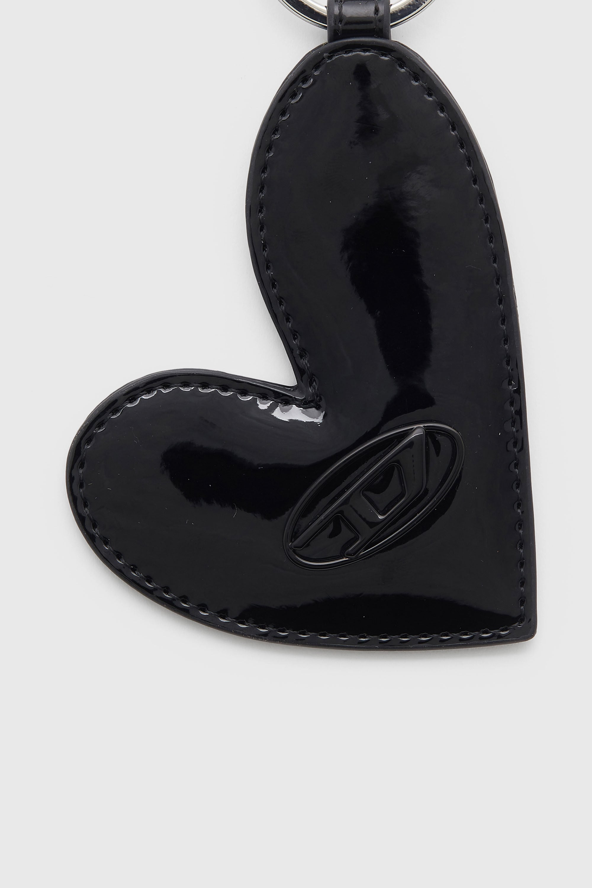 Diesel - PLAY HEART MIRROR, Colgante en forma de coraz&oacute;n con acabado brillante Mujer in Negro - 3