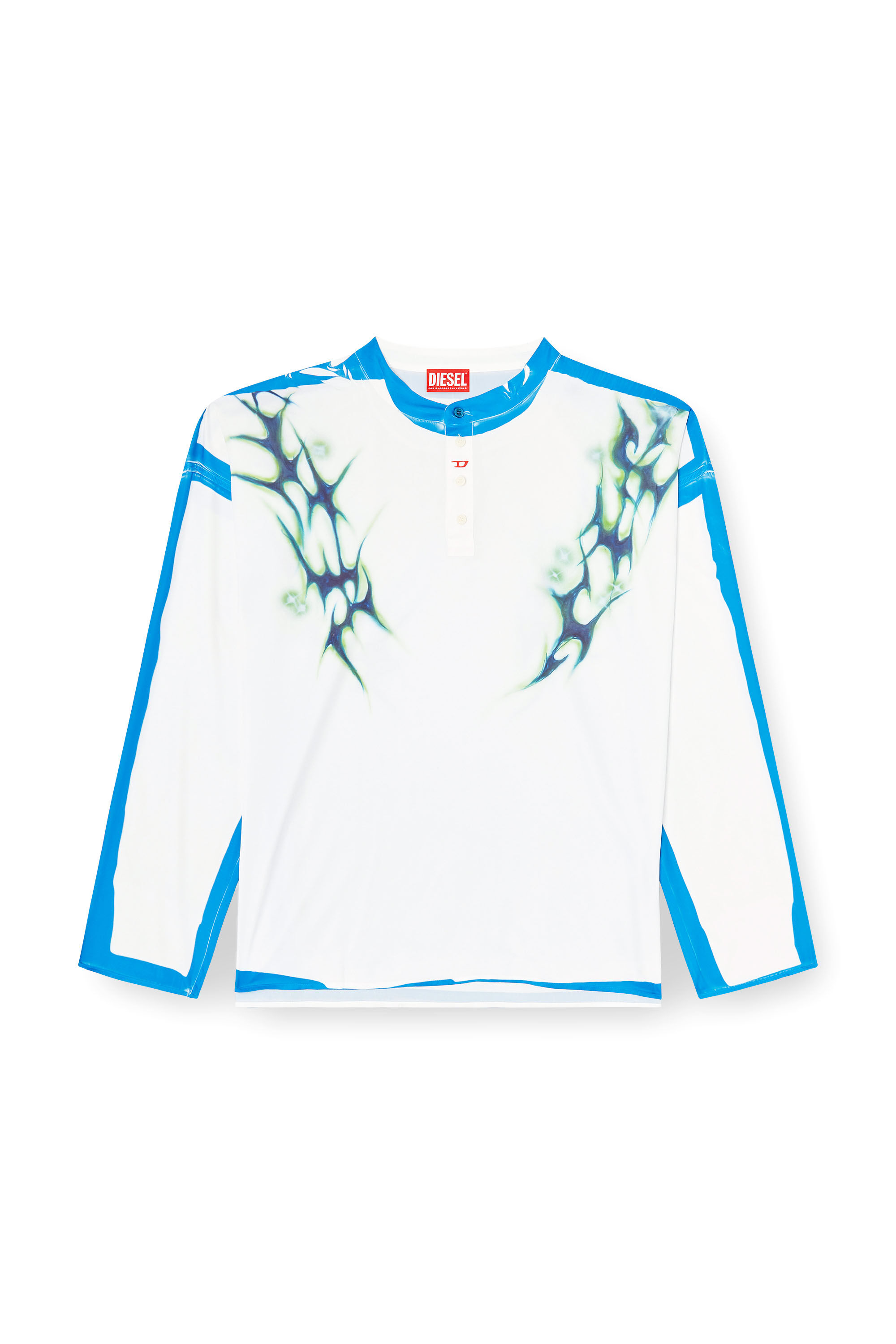 Diesel - T-OLAVI-A-SER-GRAFFITI-JAP, Camiseta de manga larga con estampado graffiti Unisex in Multicolor - 2