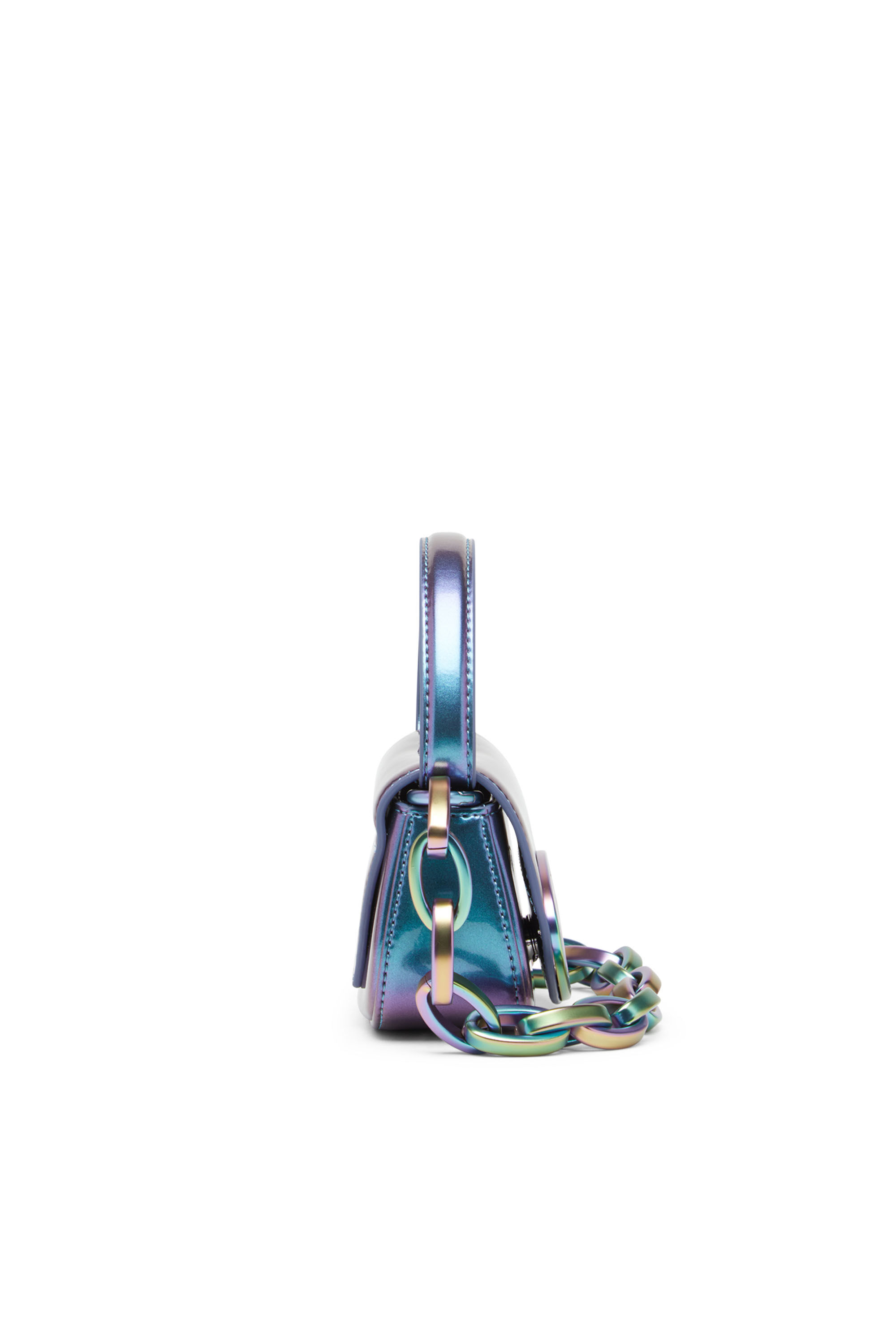 Diesel - 1DR XS, 1DR XS-Icónico minibolso iridiscente Mujer in Azul marino - 4