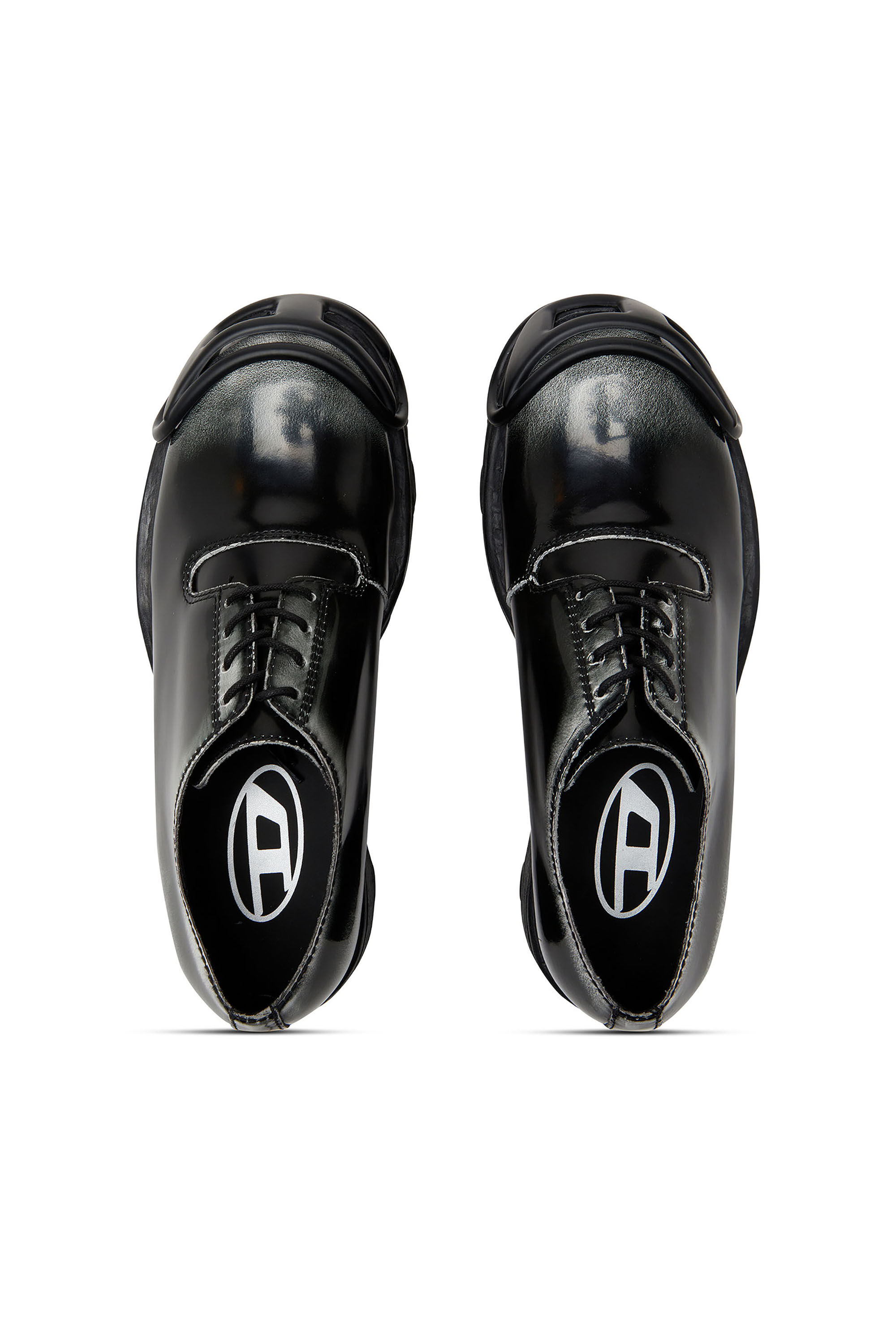 Diesel - D-HAMMER SO D, D-Hammer-Zapatos derby de cuero brillante en dos tonos Hombre in Multicolor - 5