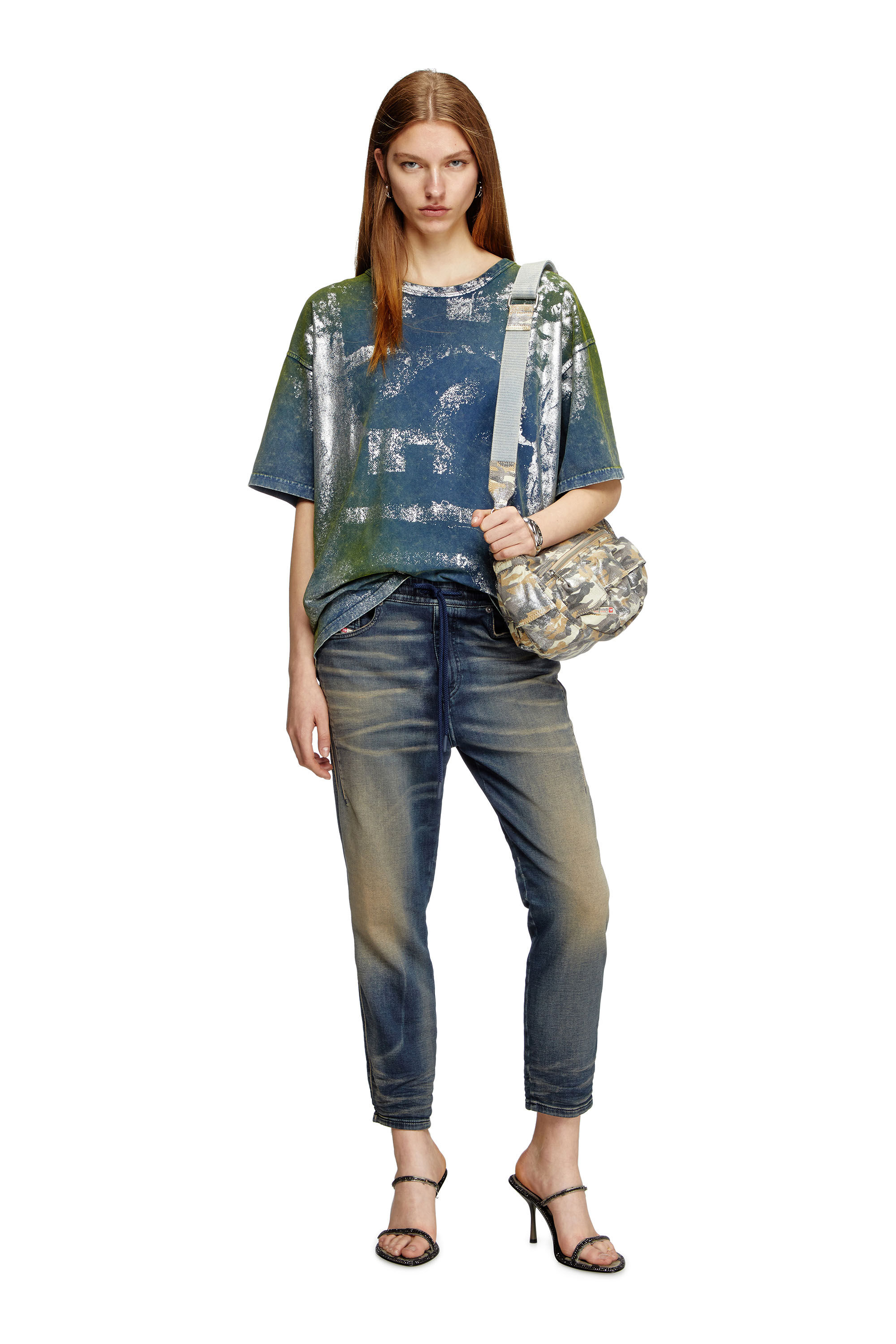Diesel - Regular 2041 D-Fayza Joggjeans® 068PM Mujer, Azul Oscuro - 1