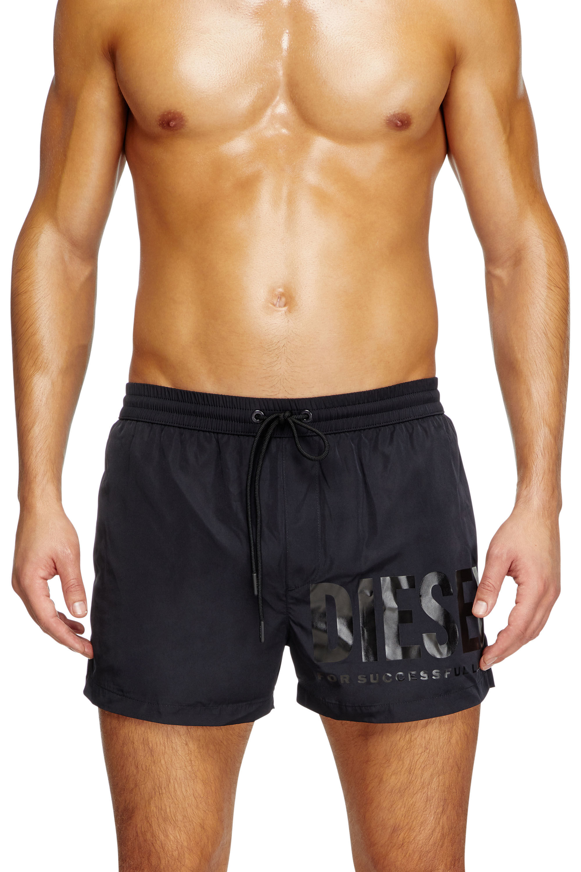 Diesel - MARIO-34-D-CORE, Bañadores con estampado de logotipo Hombre in Negro - 1