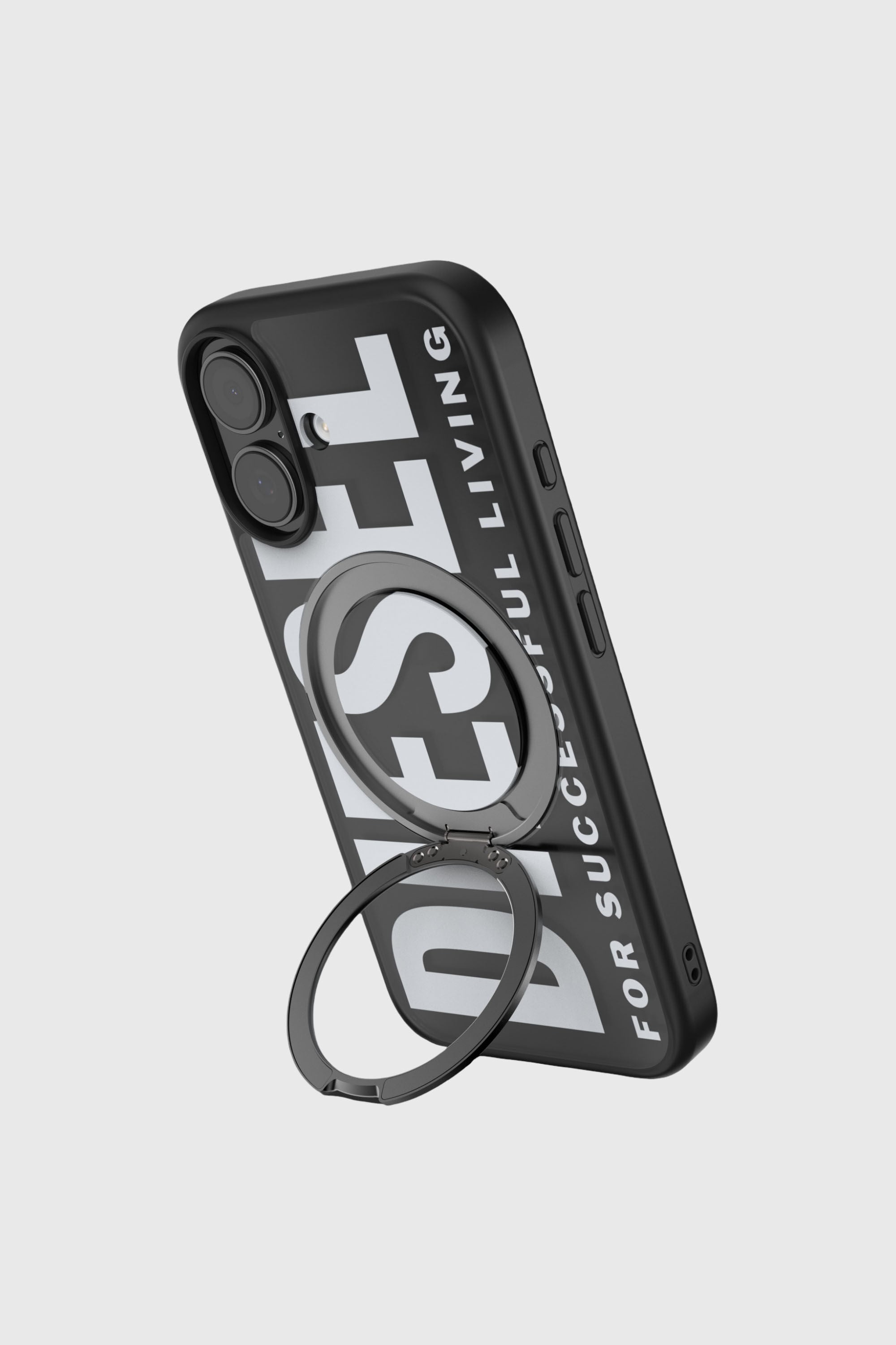 Diesel - 60403 RING STAND CASE RING STAND, Funda Ringstand-Magsafe para iPhone 17 Unisex in Negro - 2