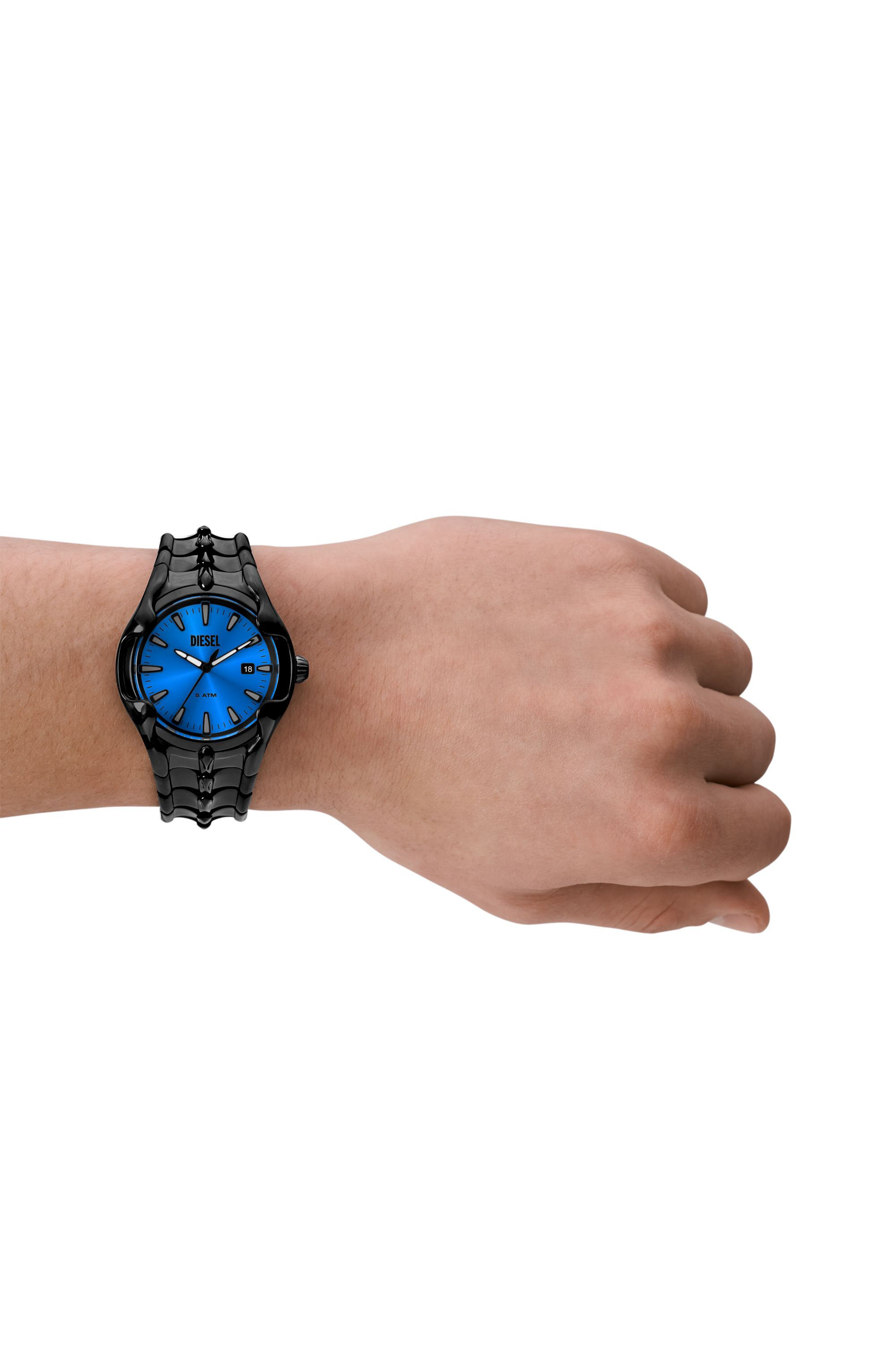 Reloj Vert de acero inoxidable negro Hombre Negro Diesel