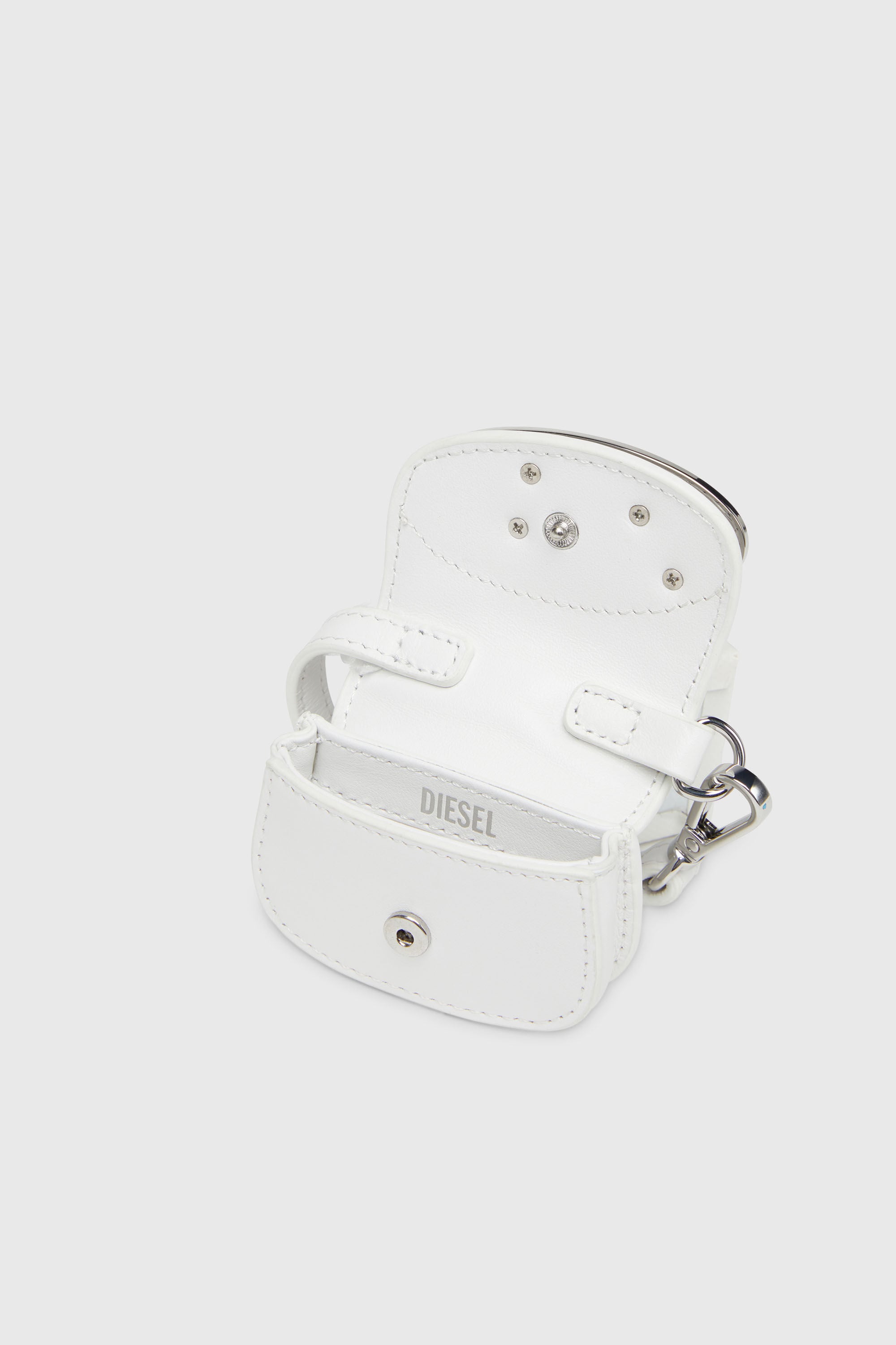 Diesel - 1DR MICRO, Colgante para bolso de cuero Mujer in Blanco - 3