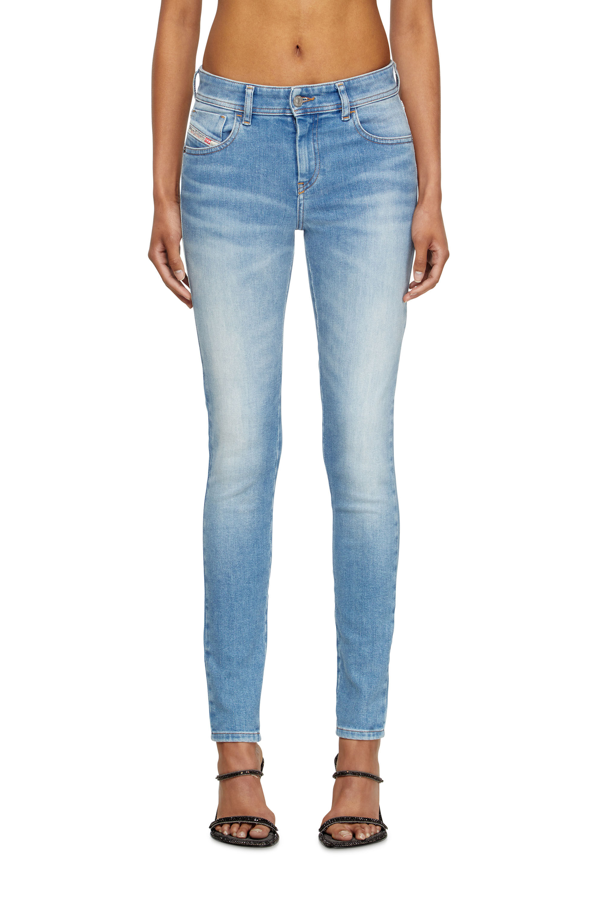 Diesel - Skinny Jeans 2017 Slandy 09L94 Mujer, Azul Claro - 3