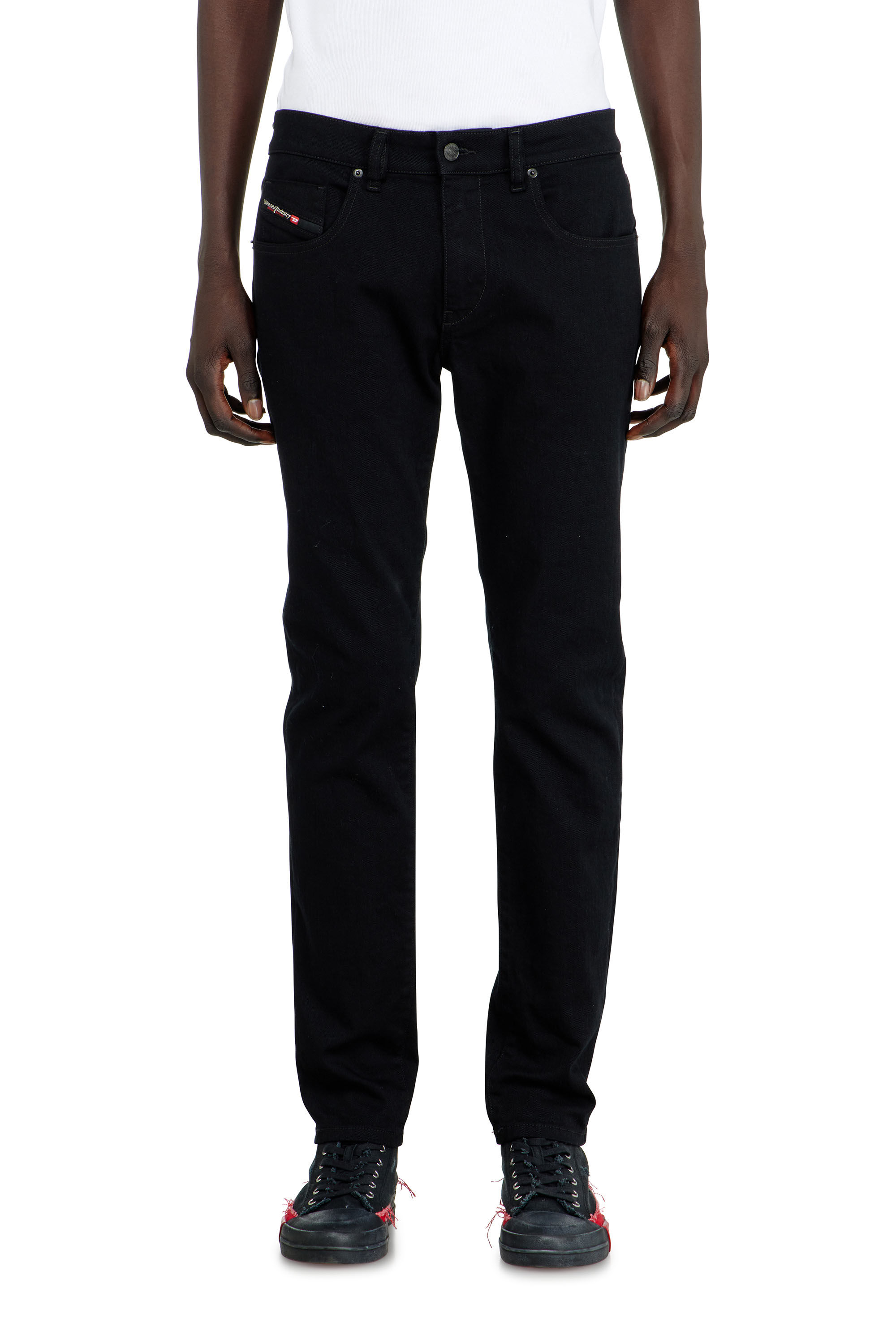 Diesel - Slim Jeans 2019 D-Strukt 069YP Hombre, Negro/Gris oscuro - 4