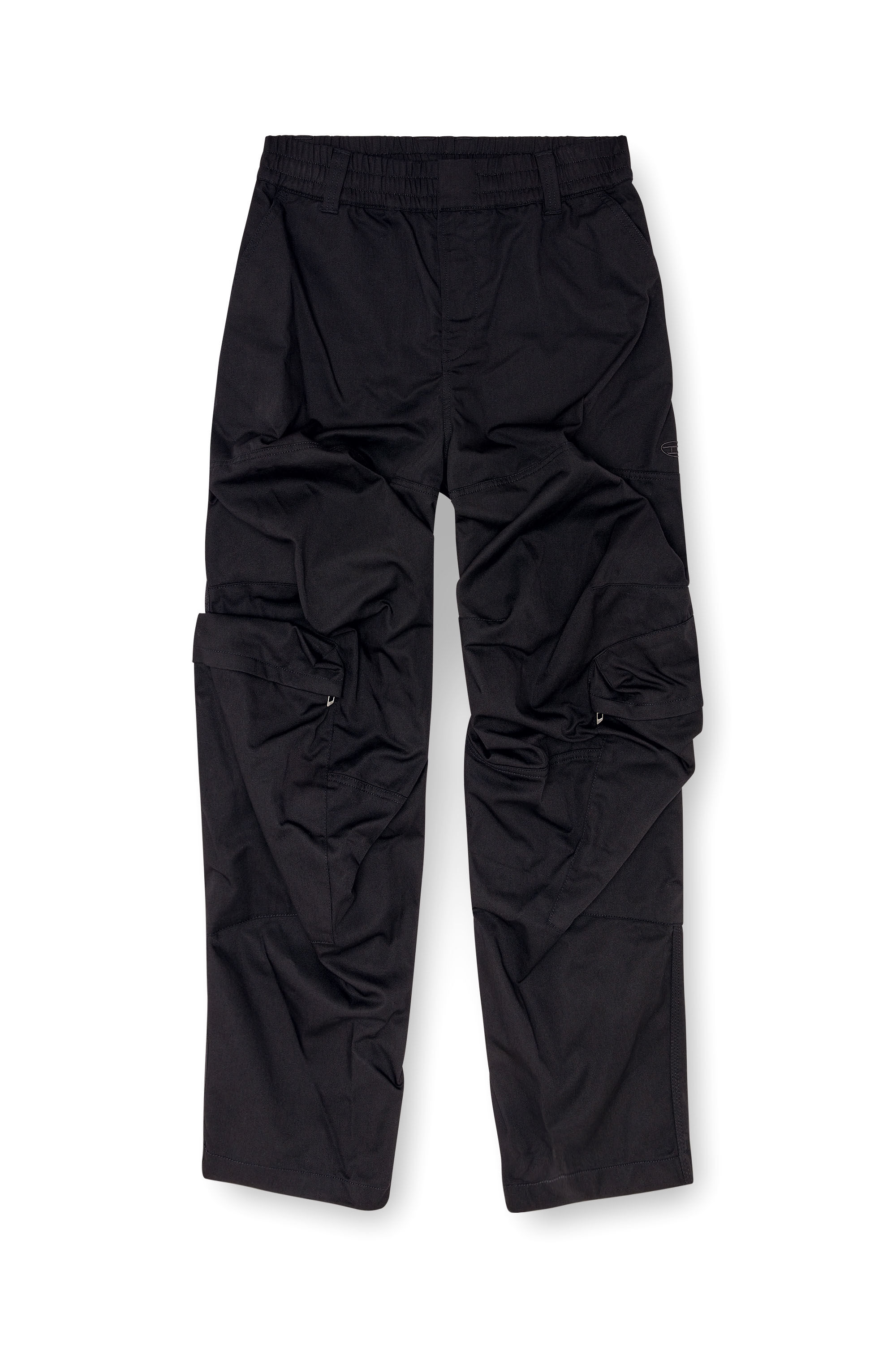 Diesel - P-ARNE-FEM-P2, Pantalones cargo de sarga de algodón Mujer in Negro - 2