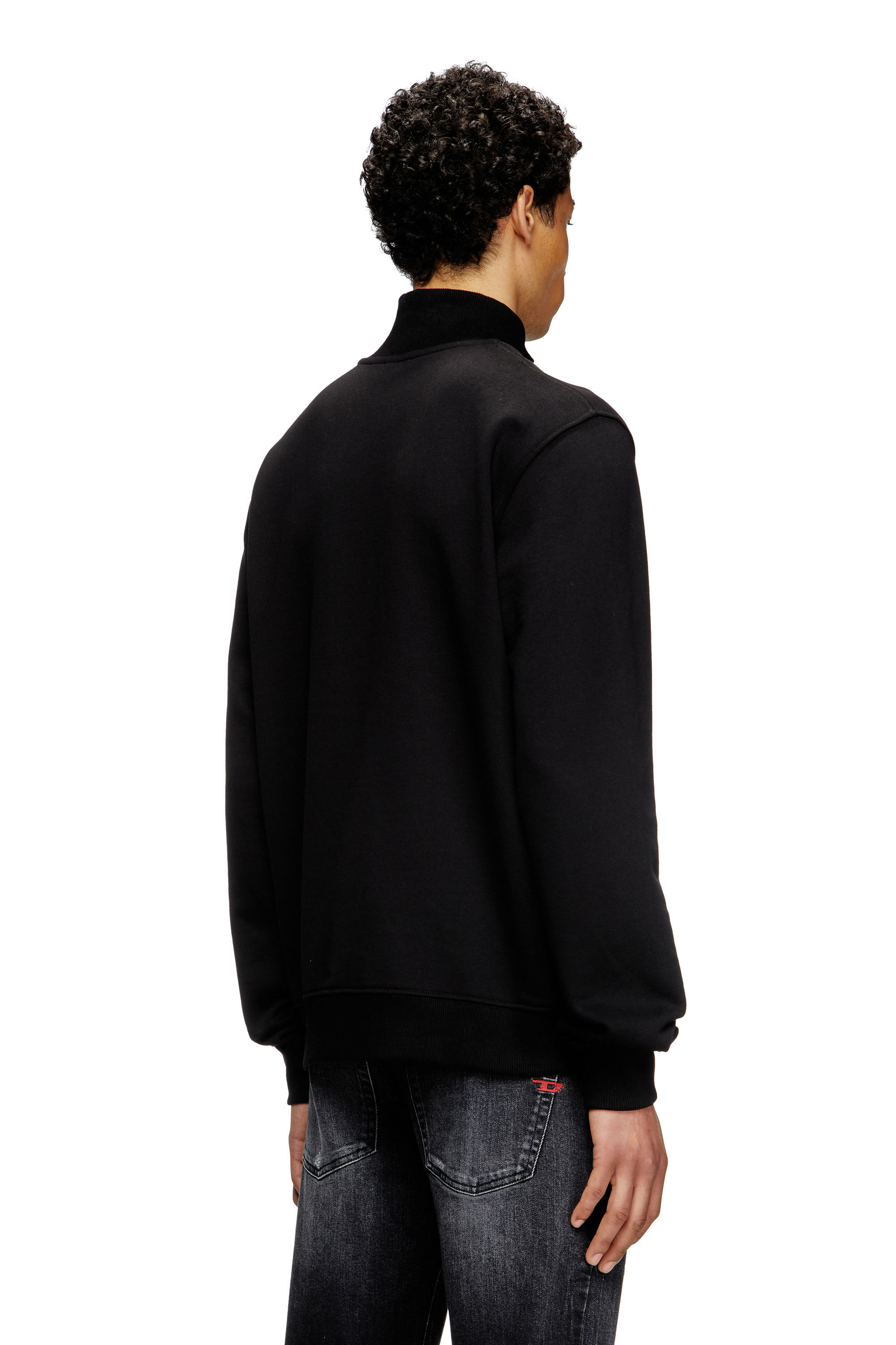 Diesel - S-LOCK-DOVAL-PJ, Chaqueta deportiva con parche Oval D Hombre in Negro - 4