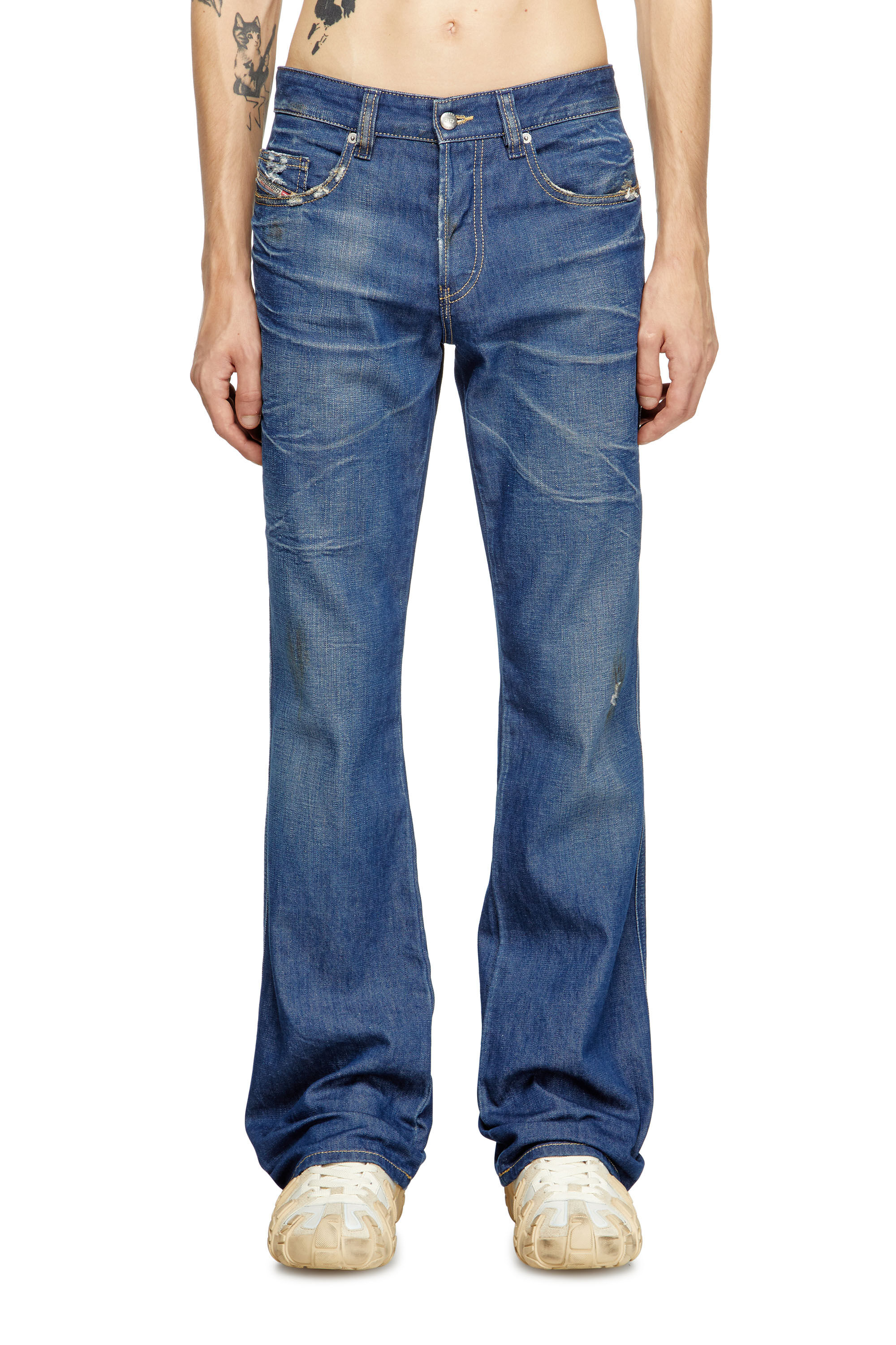 Diesel - Bootcut Jeans 1998 D-Buck 09M60 Hombre, Azul Oscuro - 3