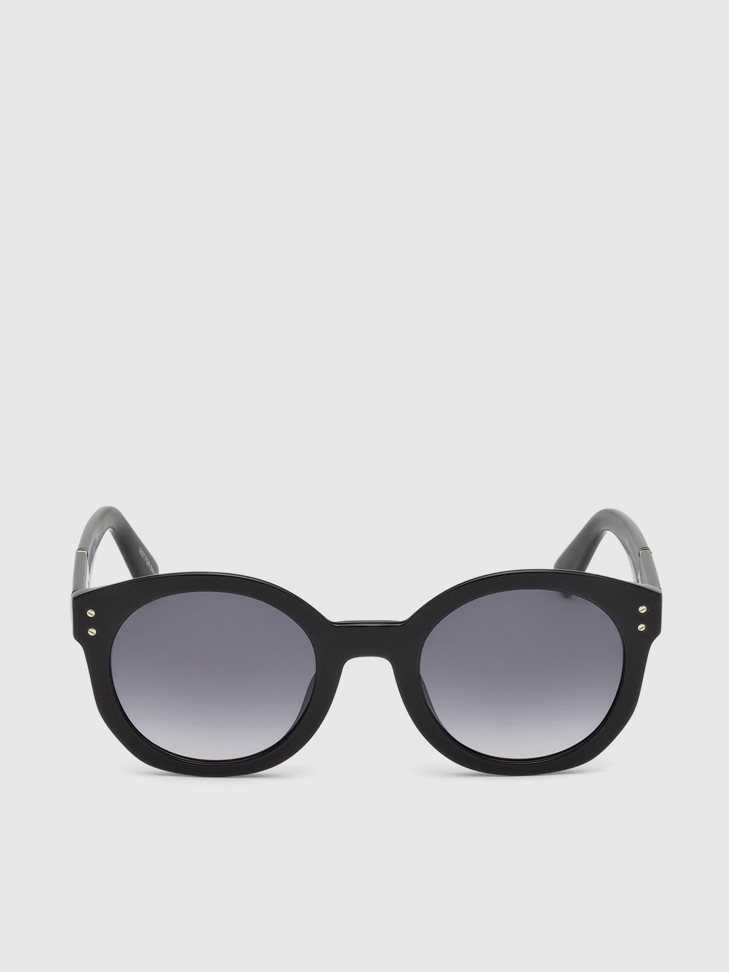Diesel - DL0252, Gafas en acetato con montura redonda grande Mujer in Negro - 1